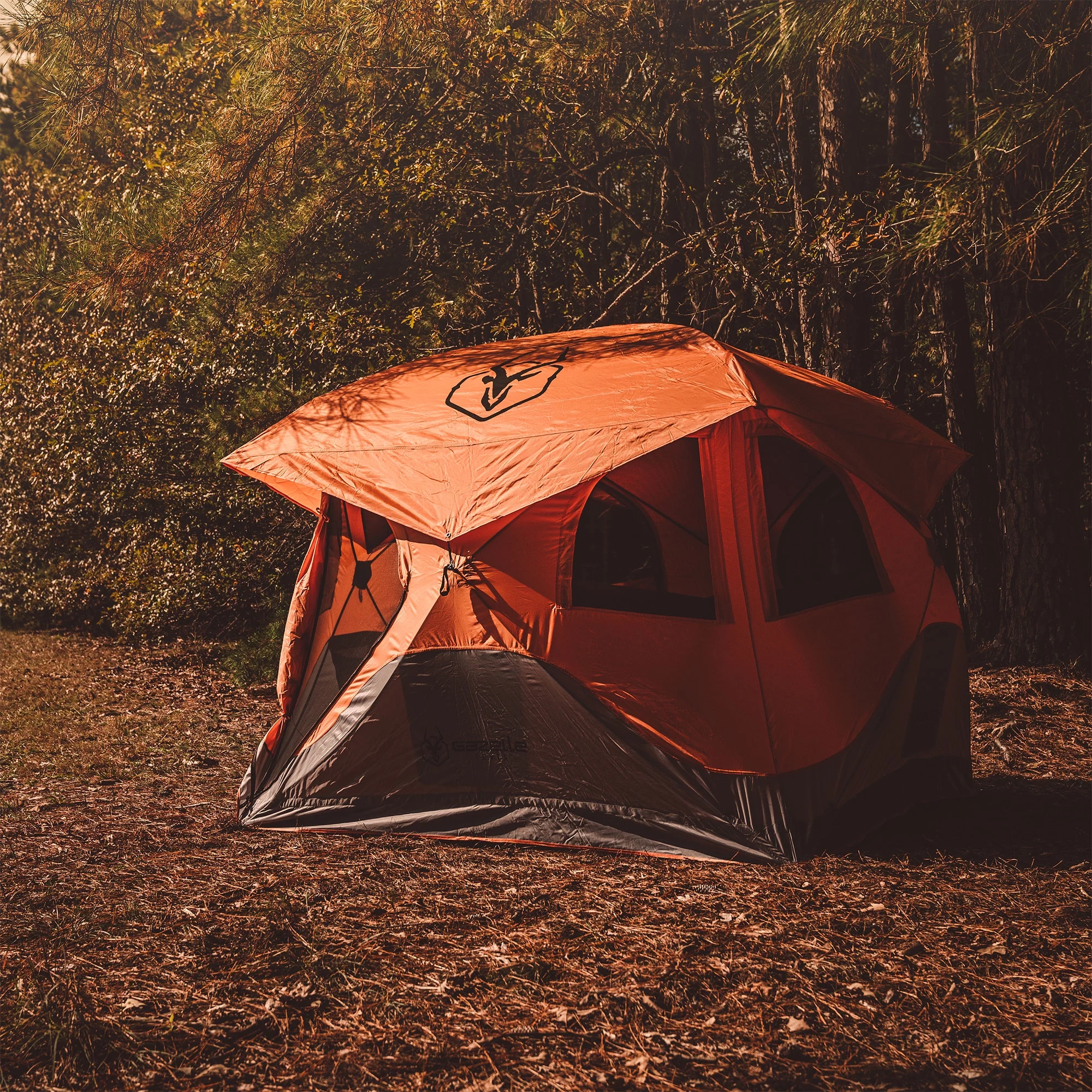 Gazelle Tents? T4 Portable Hub Tent, 4-Person, Sunset Orange, 22272 - Womvr