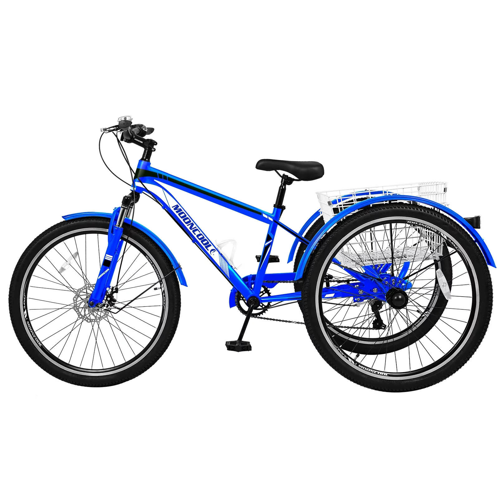 Lilypelle Adult Tricycle, 7 Speed Three Wheel Bicycles, 26