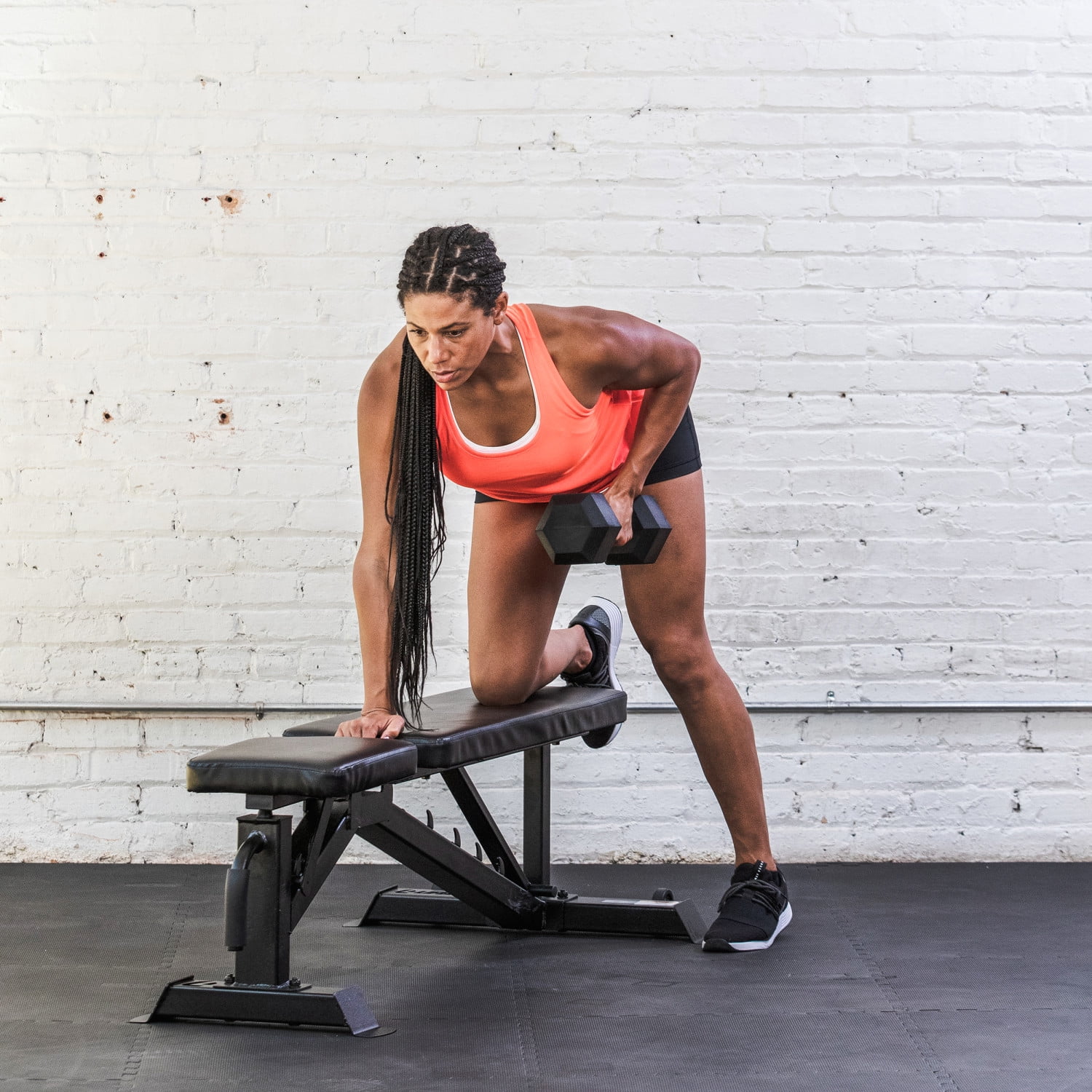 Lifeline Fitness Premium Rubber Hex Dumbbell, Single, 40 lbs - Womvr