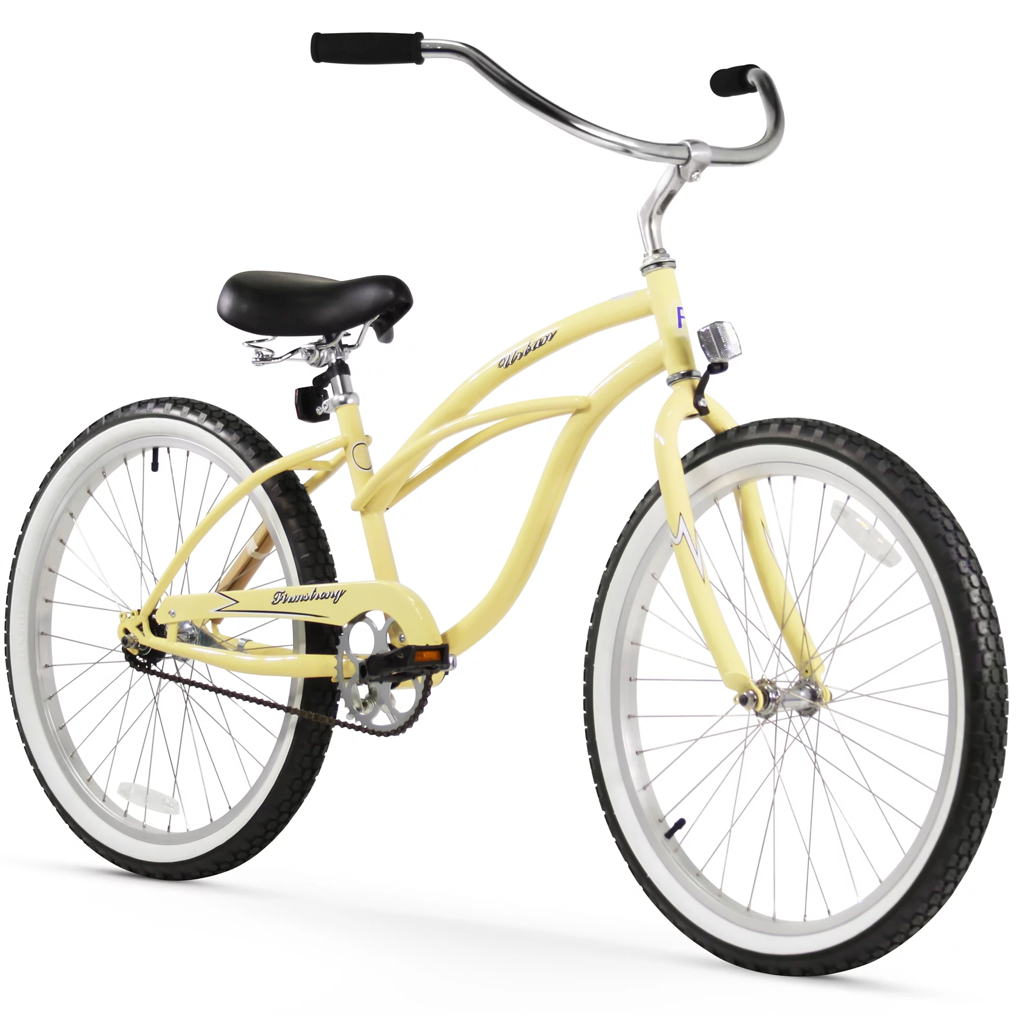 Firmstrong Urban Lady, 24 In., Women's, Single Speed Bicycle, Vanilla - Womvr