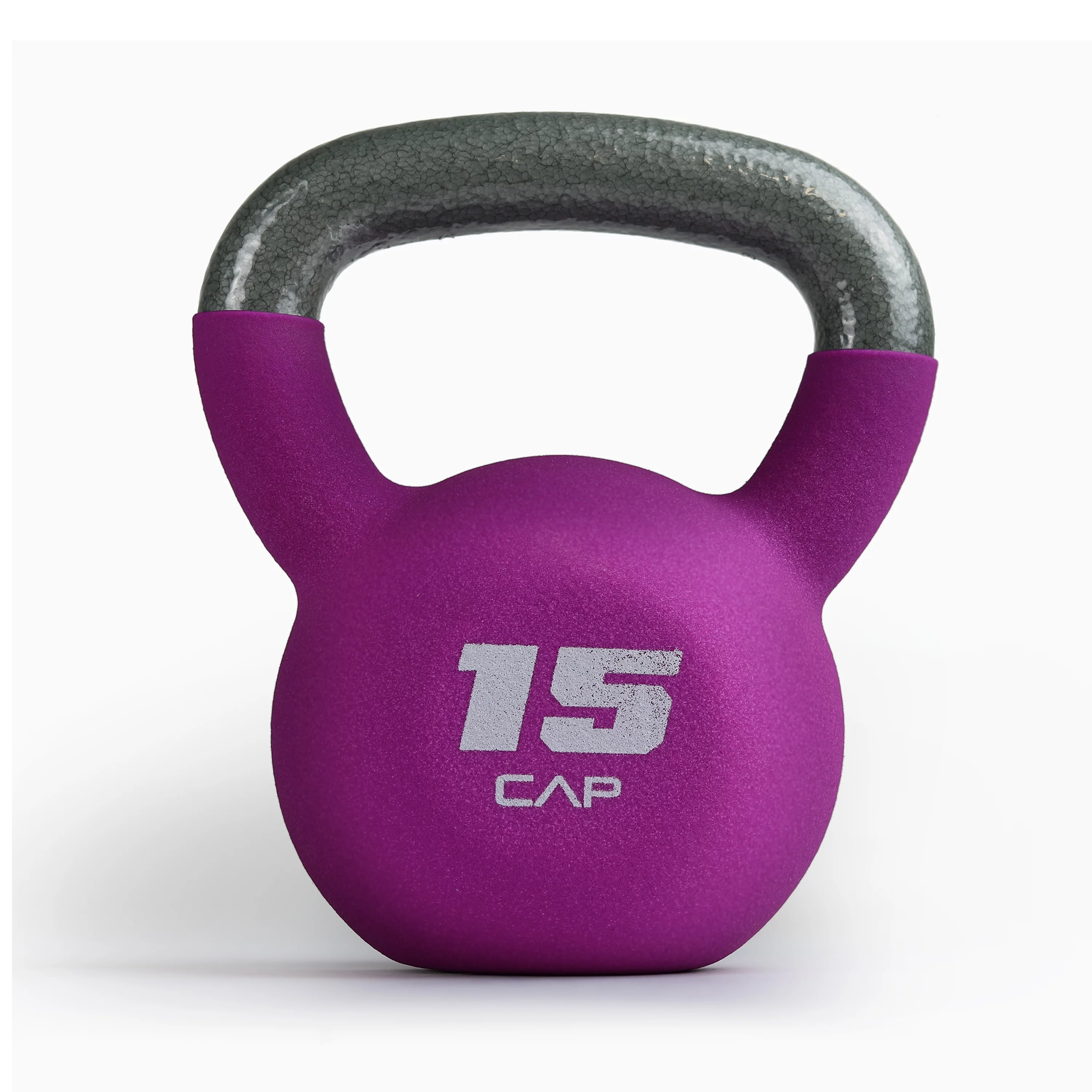 CAP, 10lb Neoprene Coated Kettlebell, Orange - Womvr