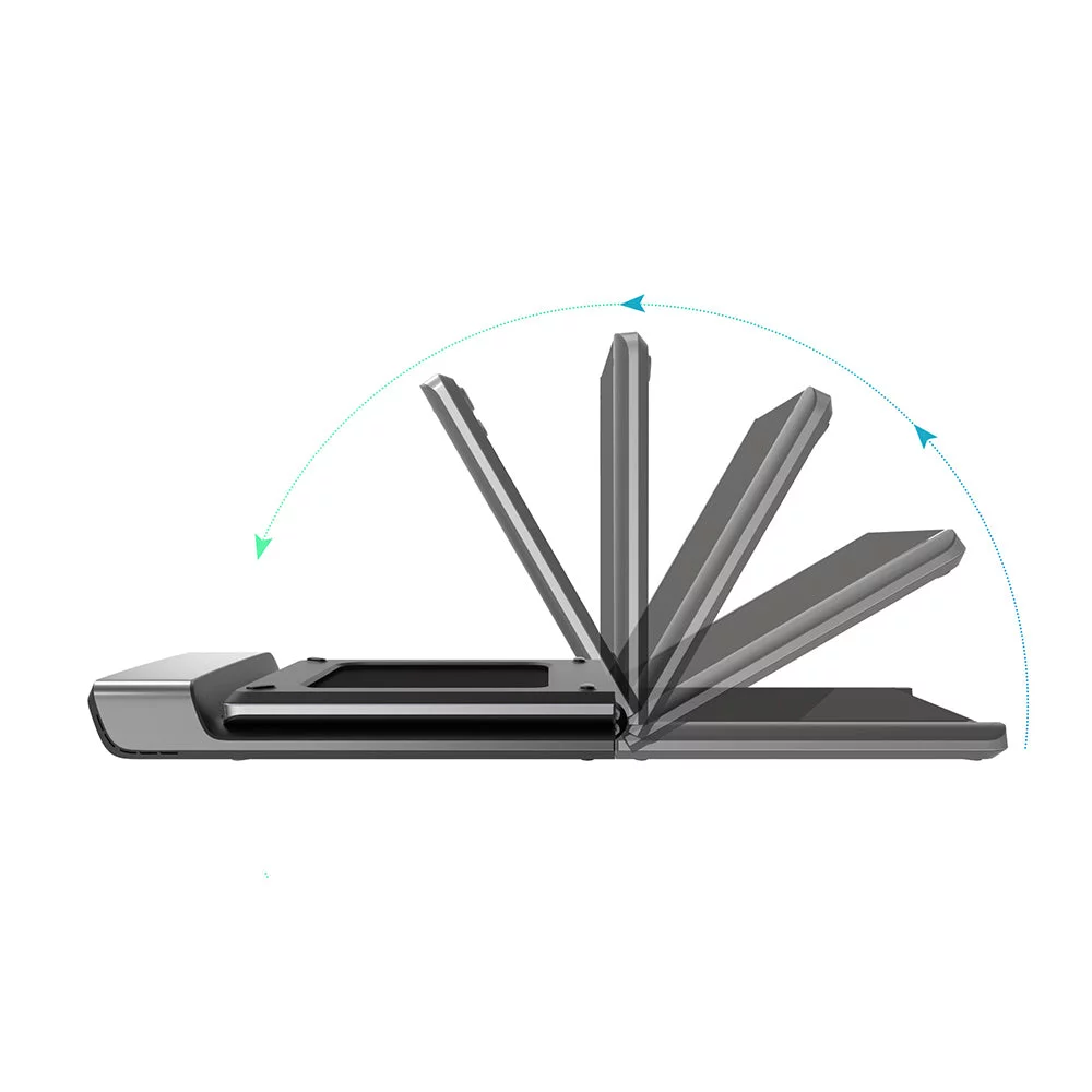 WalkingPad Folding Treadmill, Ultra Slim Foldable Treadmill Smart Fold Walking Pad Portable Safety Non Holder Gym and Running Device P1 Grey 0.5-3.72MPH - Womvr