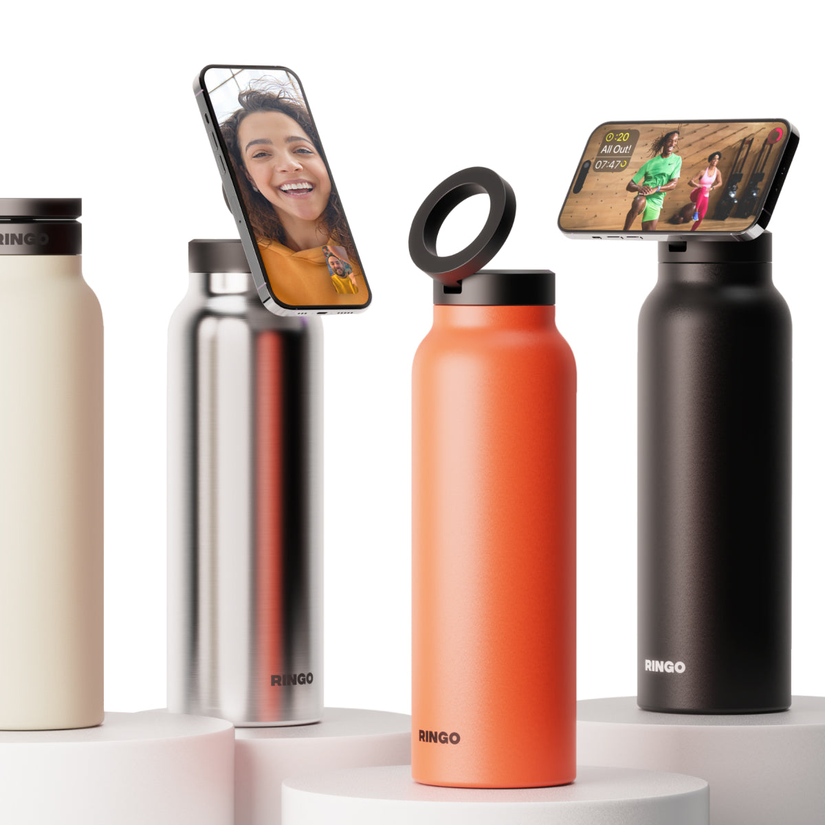 Ringo Water Bottle + Free Magnetic Booster Ring - Womvr