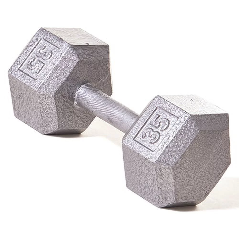Champion Barbell?l Solid cast-iron Hex Dumbbell 3 -100lbs (SOLD INDIVIDUALLY) - Womvr