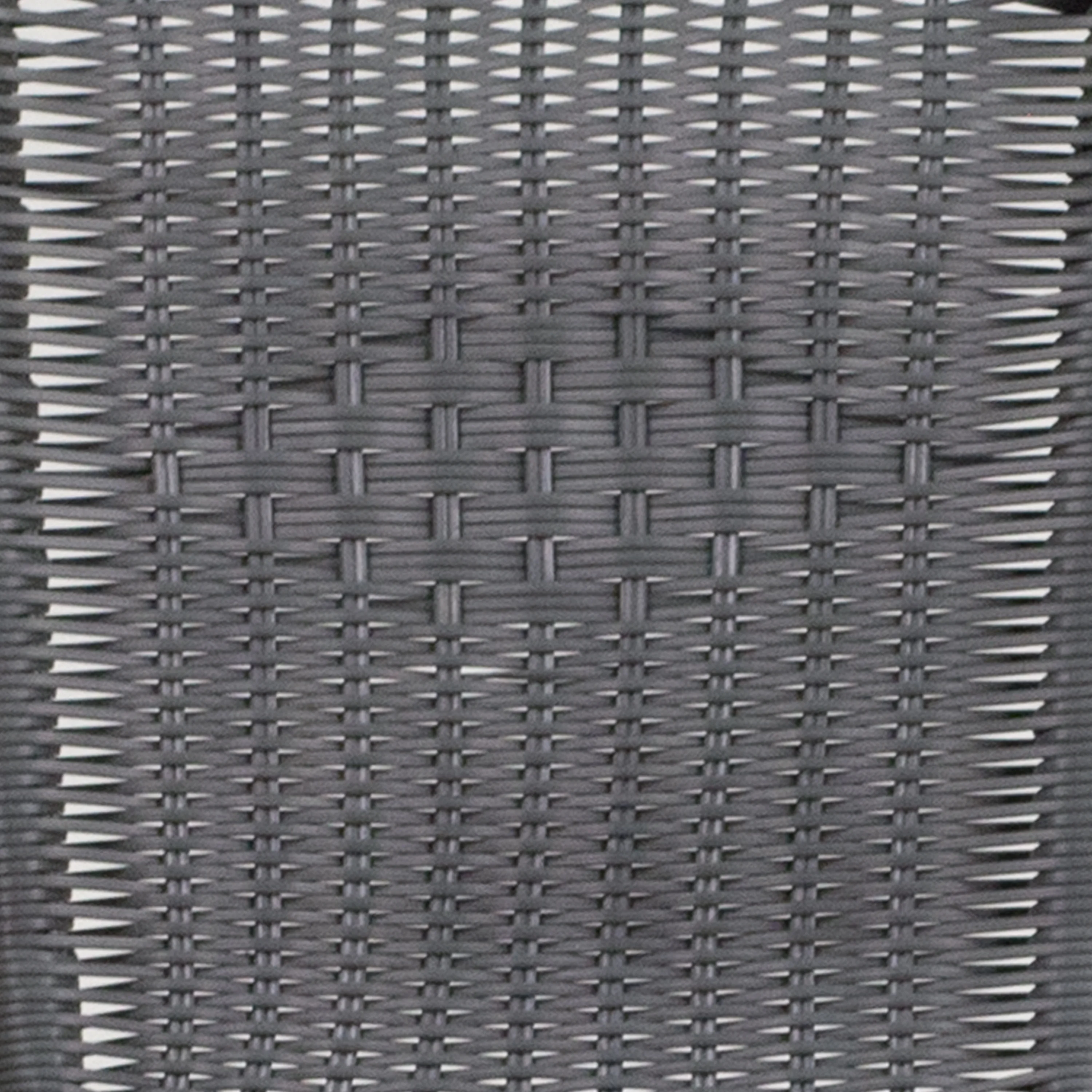 Emma + Oliver 2 Pack Gray Rattan Indoor-Outdoor Restaurant Stack Chair with Curved Back - Womvr