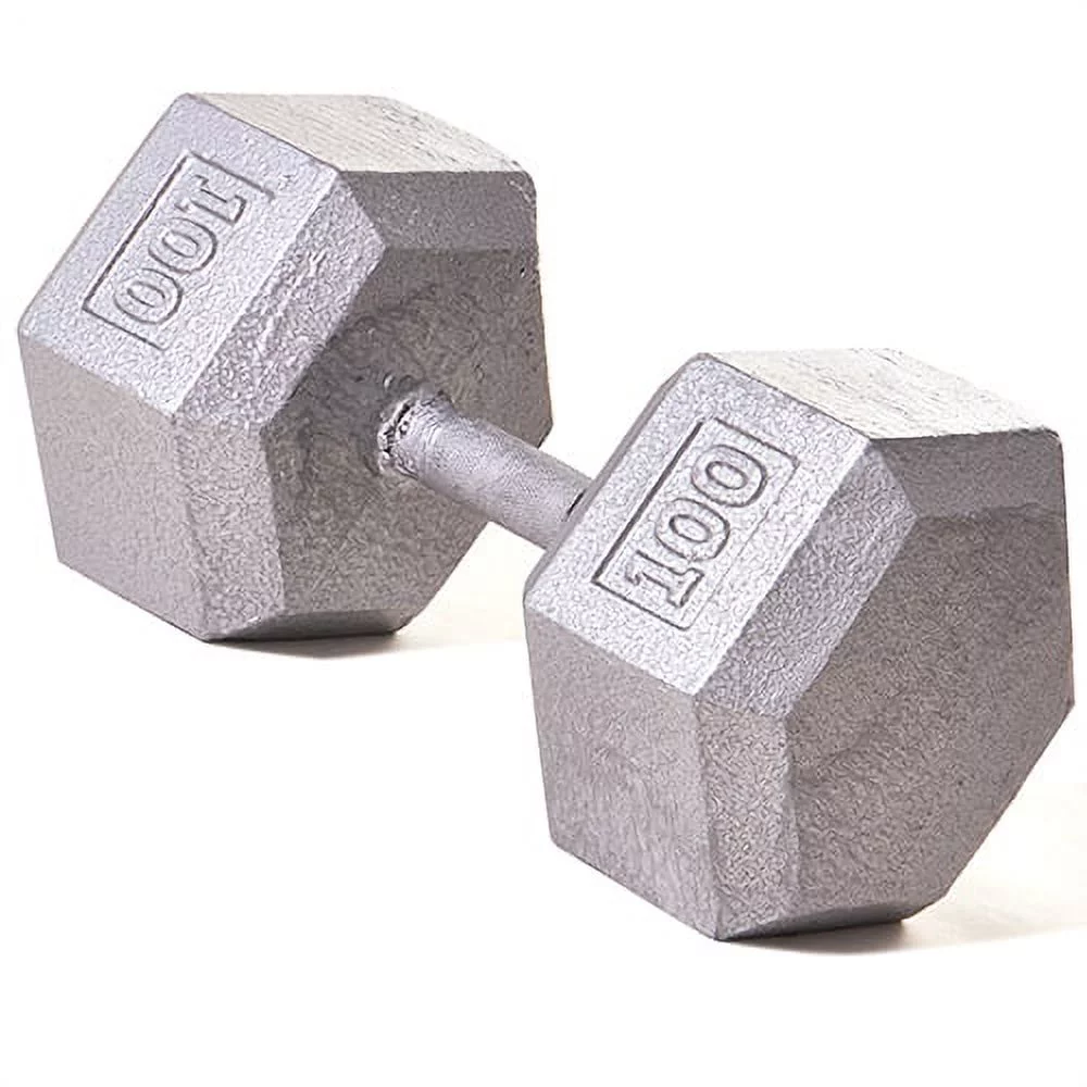 Champion Barbell?l Solid cast-iron Hex Dumbbell 3 -100lbs (SOLD INDIVIDUALLY) - Womvr