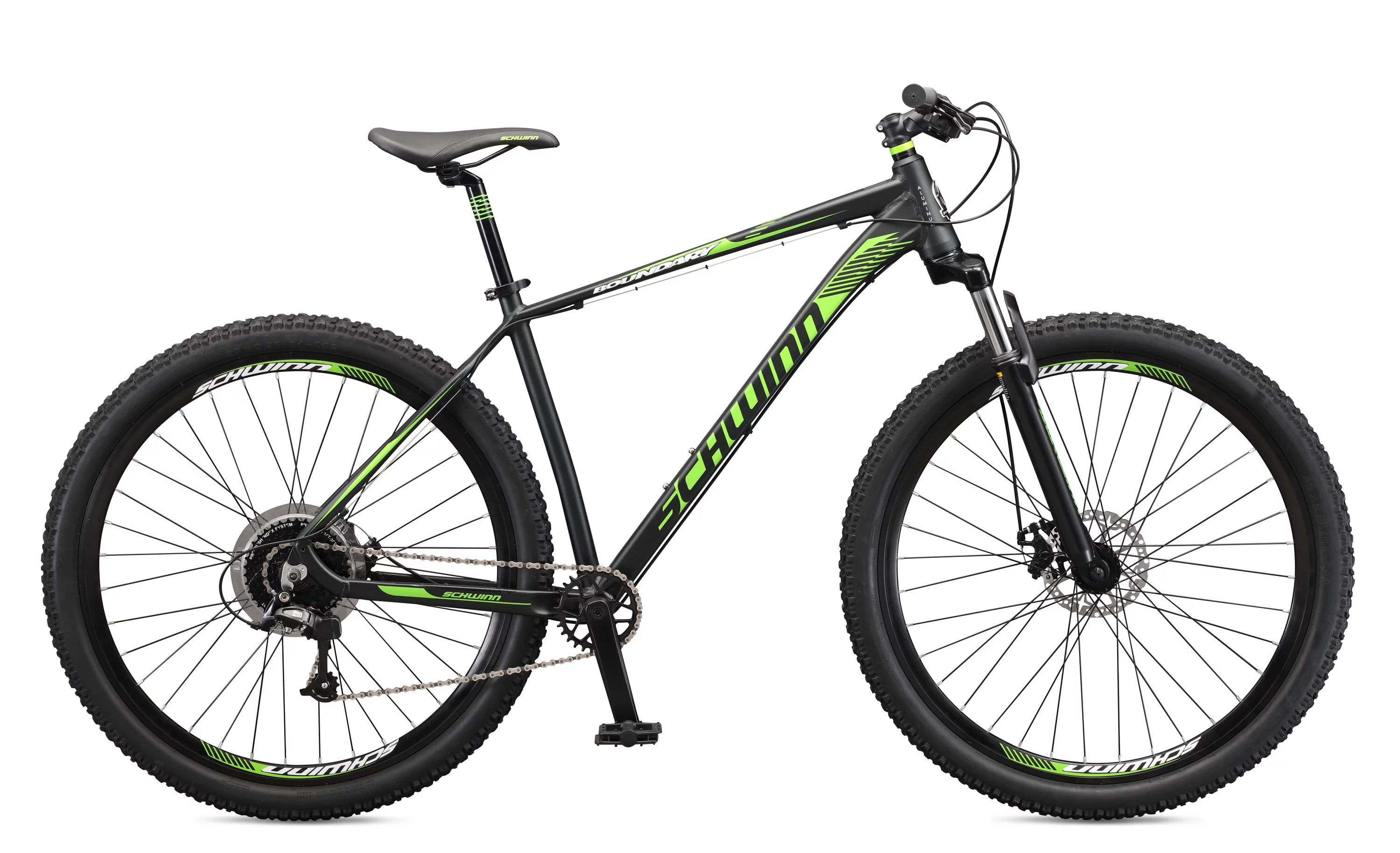 Schwinn 29-in. Boundary Mens Mountain Bike, Black and Green - Womvr