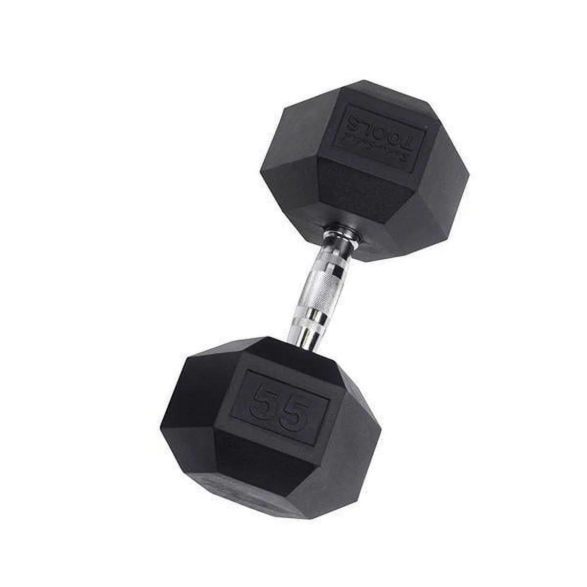 Rubber Coated Hex Dumbbells 55 lb. - Womvr