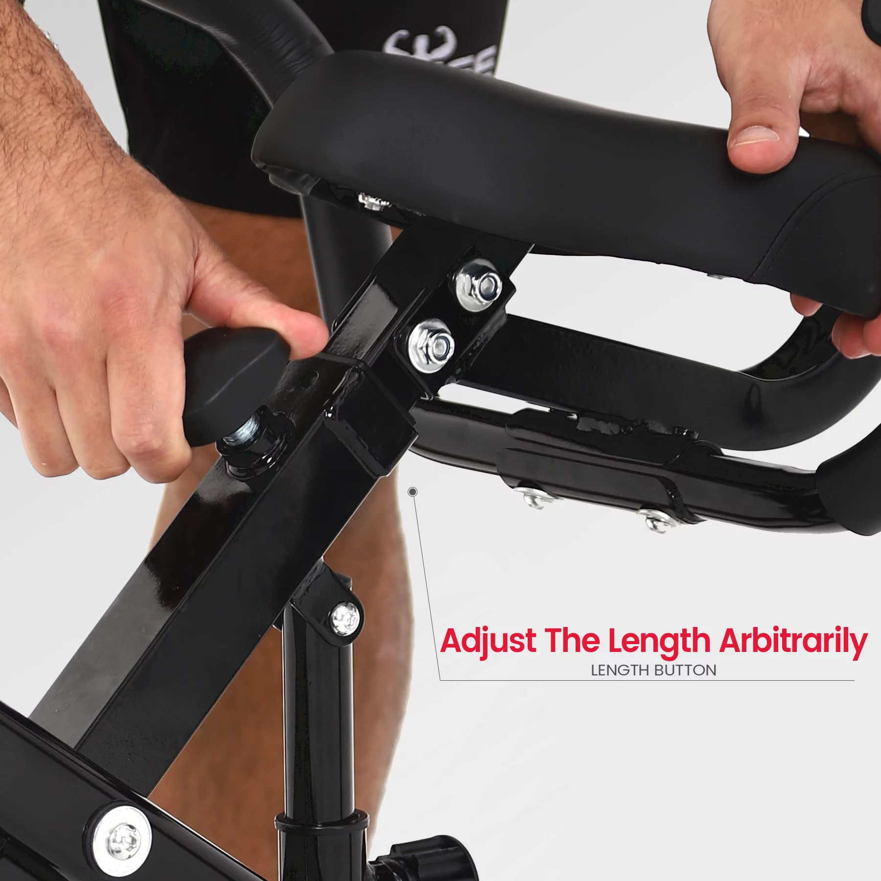 Relife Sports Upright  Exercise Bike with Fitness APP Foldable Stationary Bike for Home Gym , Black - Womvr