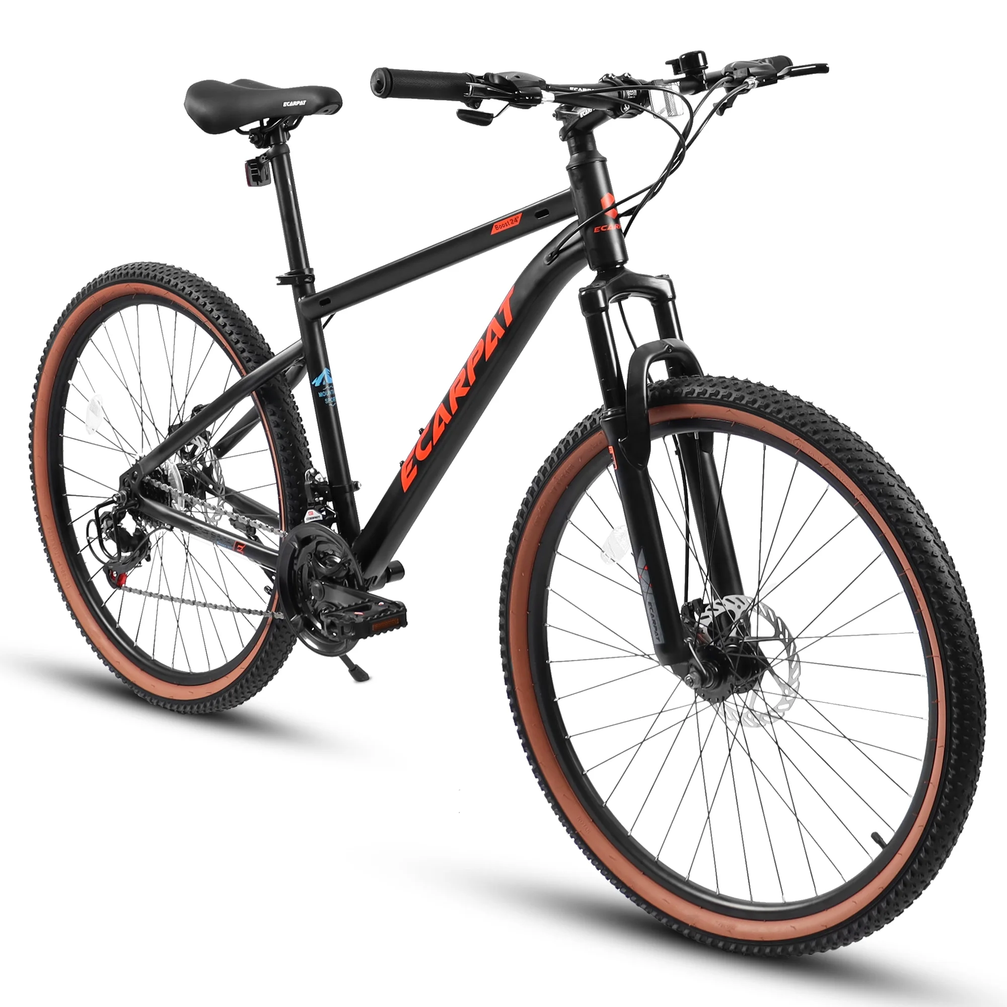 CIYOYO 24 inch Mountain Bike Bicycle for Adults, Shimano 21-Speed Bike with Disc Brake Thumb Shifter, Black - Womvr