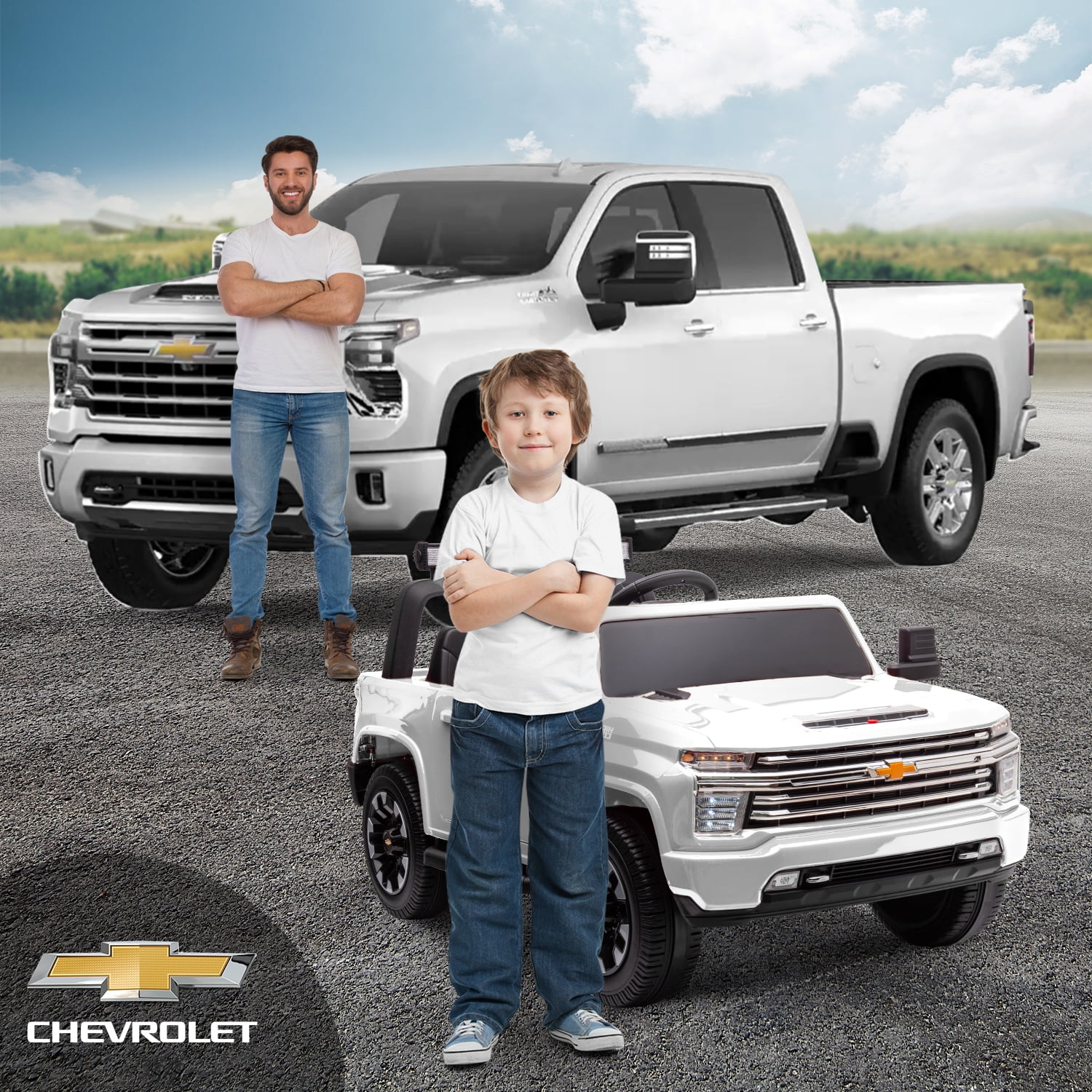 Track 7 24V Ride on Car, Licensed Silverado HD 2 Seater Electric Car for Boys Girls Age 3+, 24V Ride on Truck w/Remote Control, Music, ABC, Pink - Womvr