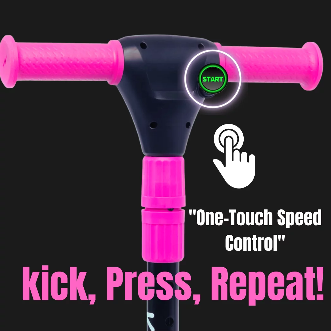 Kimi Kids 3-Wheel Electric Scooter, Ages 2-9, 5Mph, Lights, 10 Miles Range - Womvr