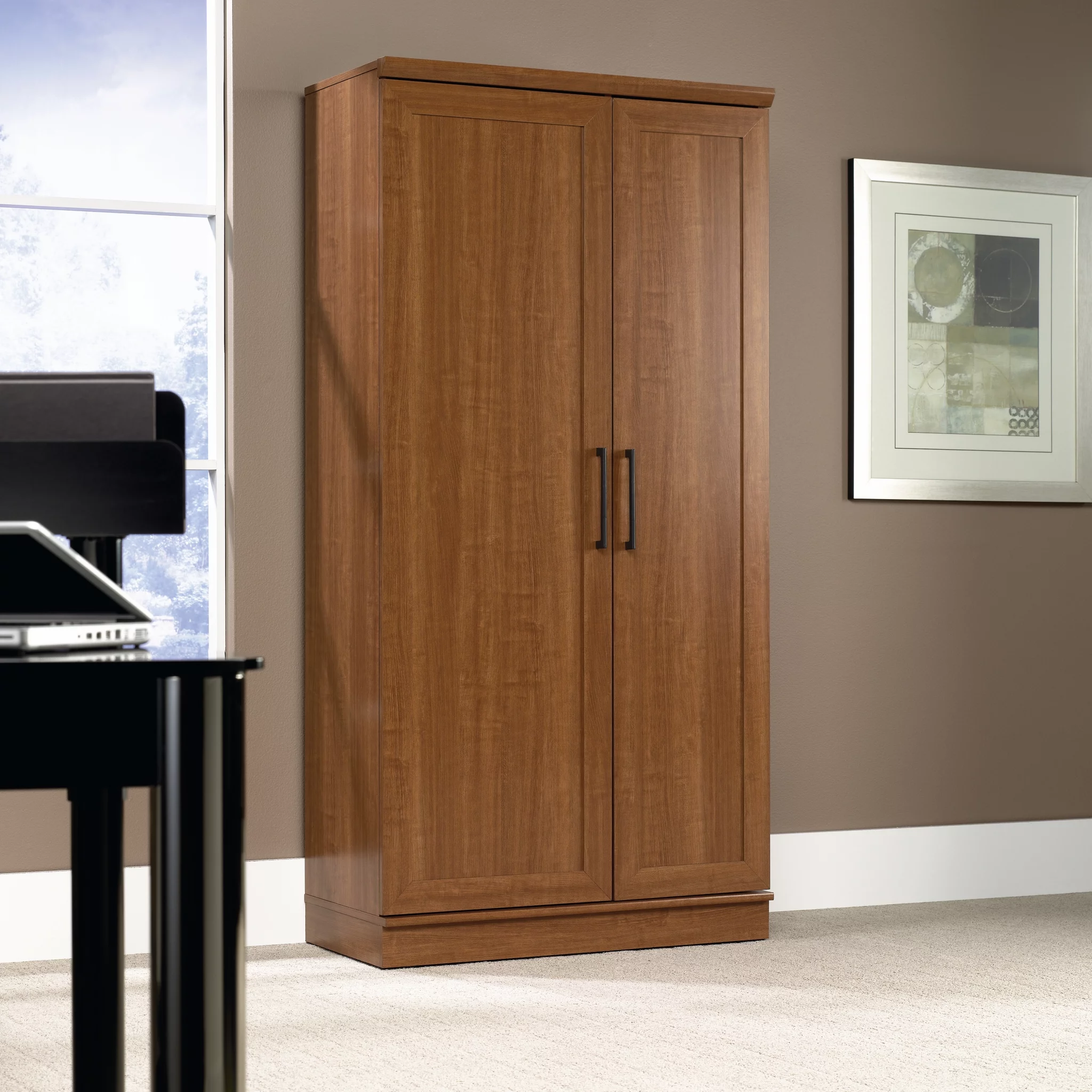 Sauder HomePlus Storage Cabinet, Soft White Finish - Womvr