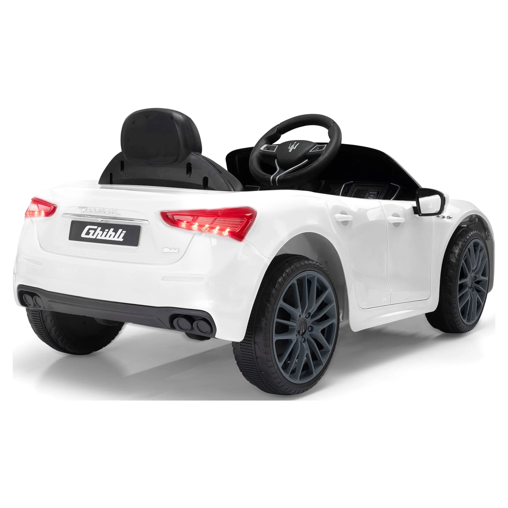 12V Maserati Licensed Kids Ride on Car Battery Powered Toy Car W/ Remote Control LED MP3 USB, Pink - Womvr