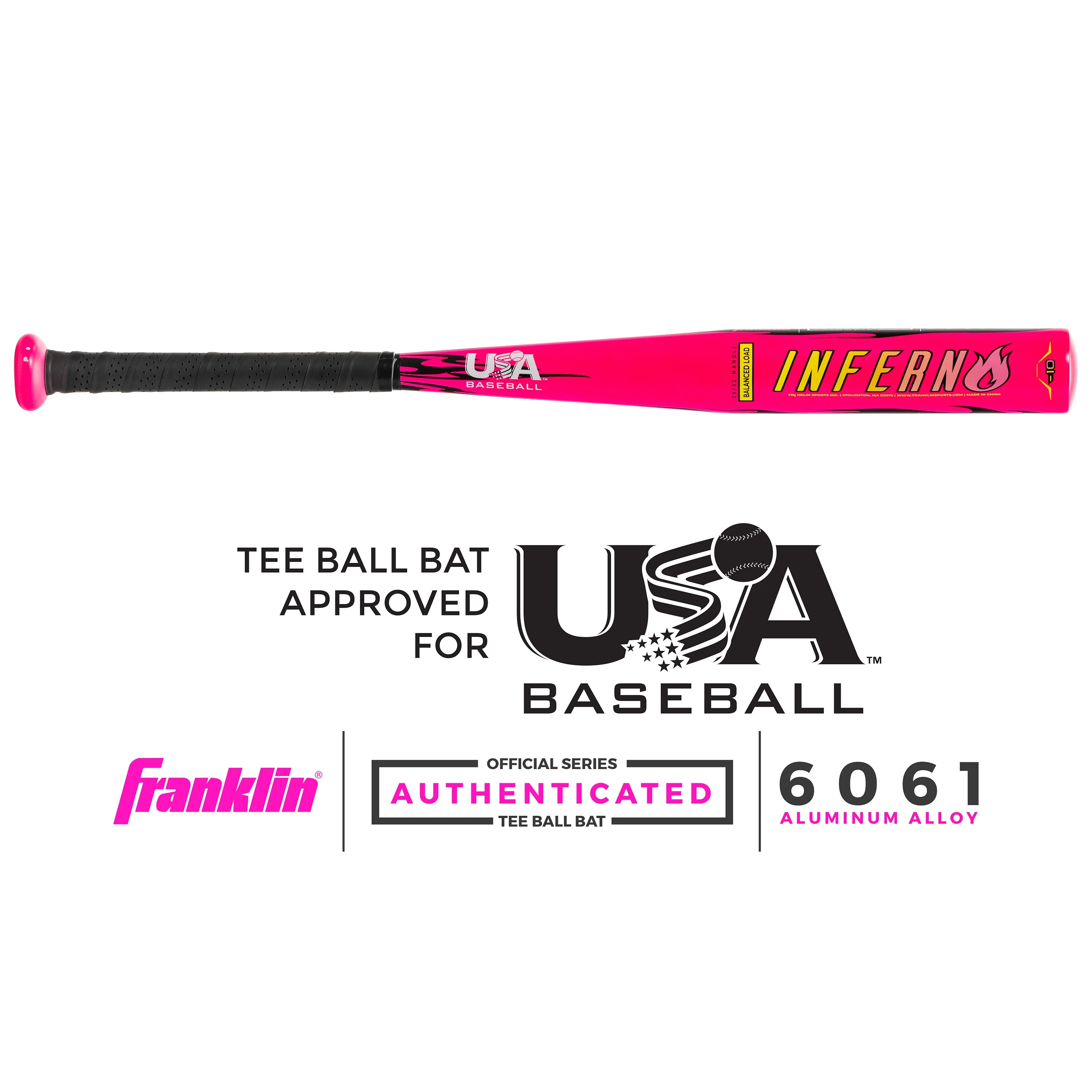 Franklin Sports Baseball Inferno Teeball Set - Bat (25