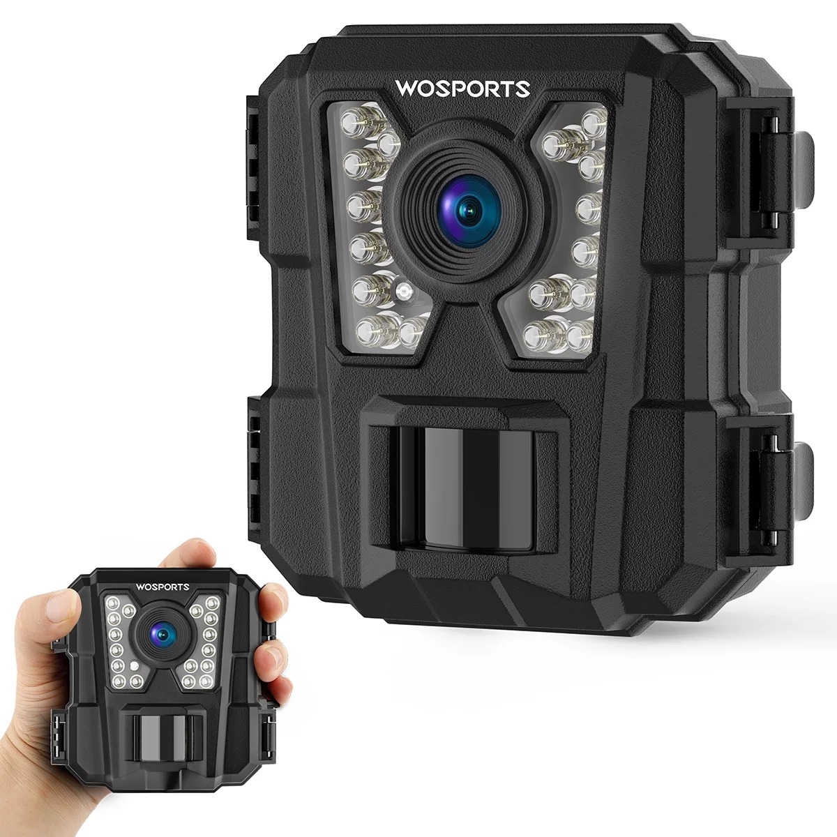 WOSPORTS Mini Trail Camera 24MP 1080P Waterproof Infrared Digital Hunting Game Camera - Womvr