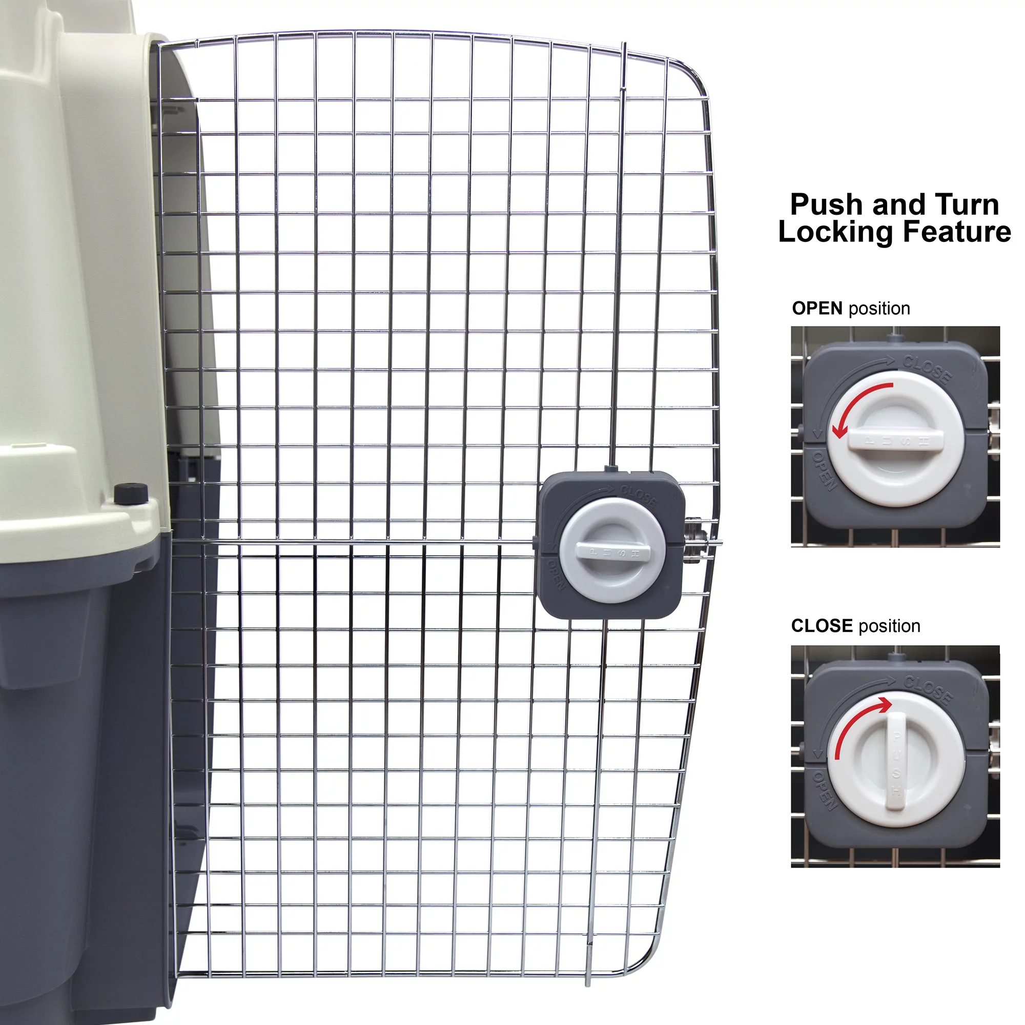 SportPet Designs Plastic Dog IATA Airline Approved Kennel Carrier, Medium, 1 Piece - Womvr