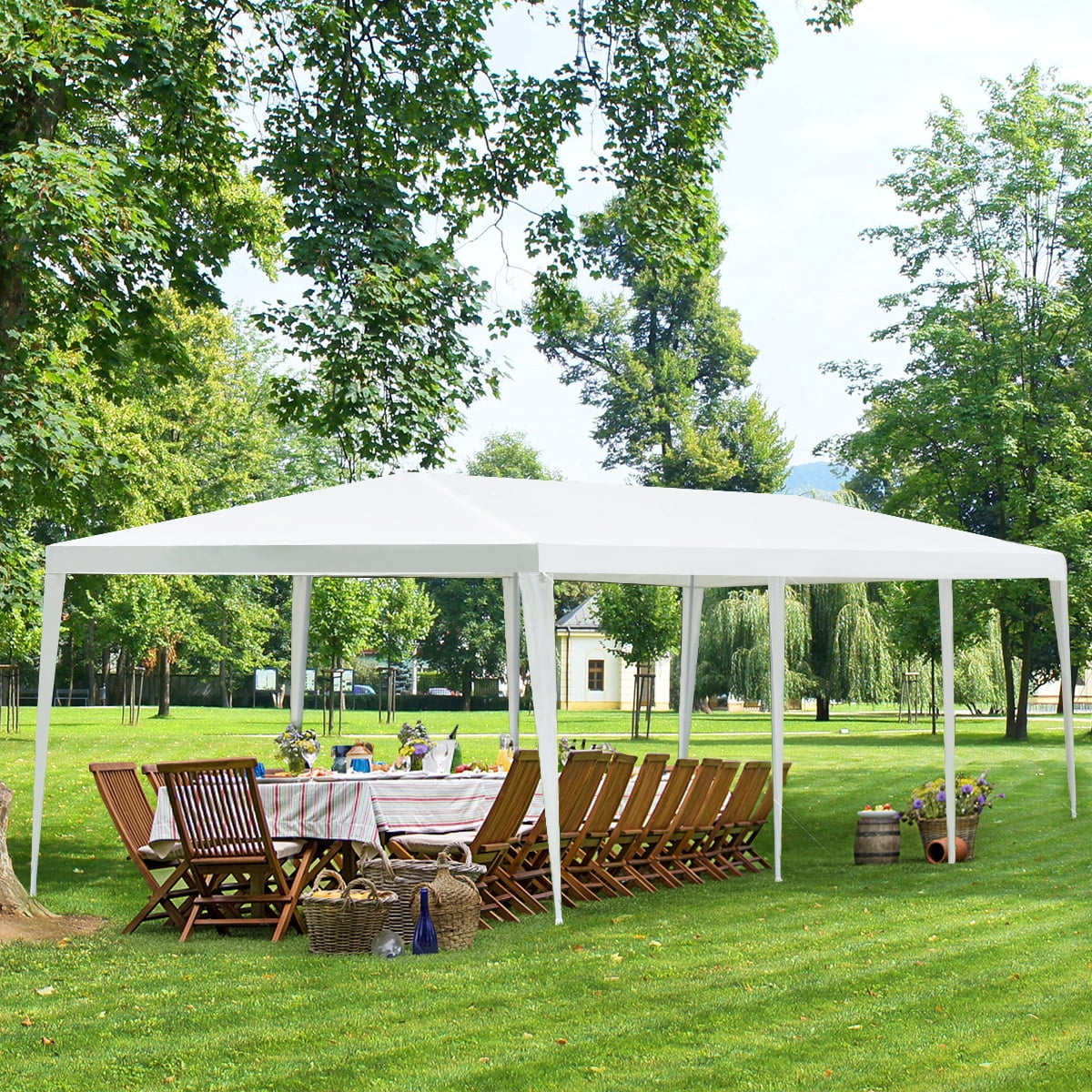 Costway 10' x 30' Outdoor Wedding Party Event Tent Gazebo Canopy - Womvr
