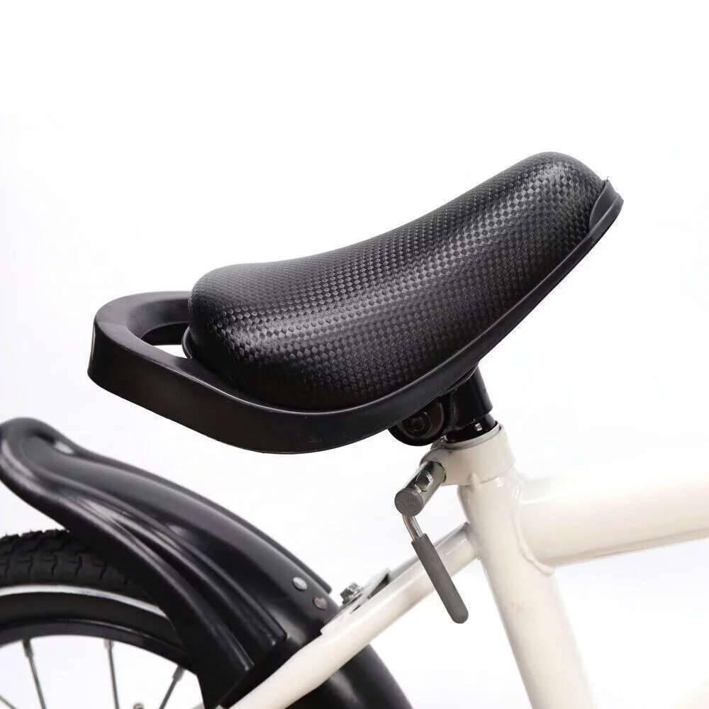 Aiqidi 14 Inch Kids Bike Boys Girls Safe Bicycle Adjustable Seat Height Children Bicycle with Training Wheels and Mudguards, Red - Womvr