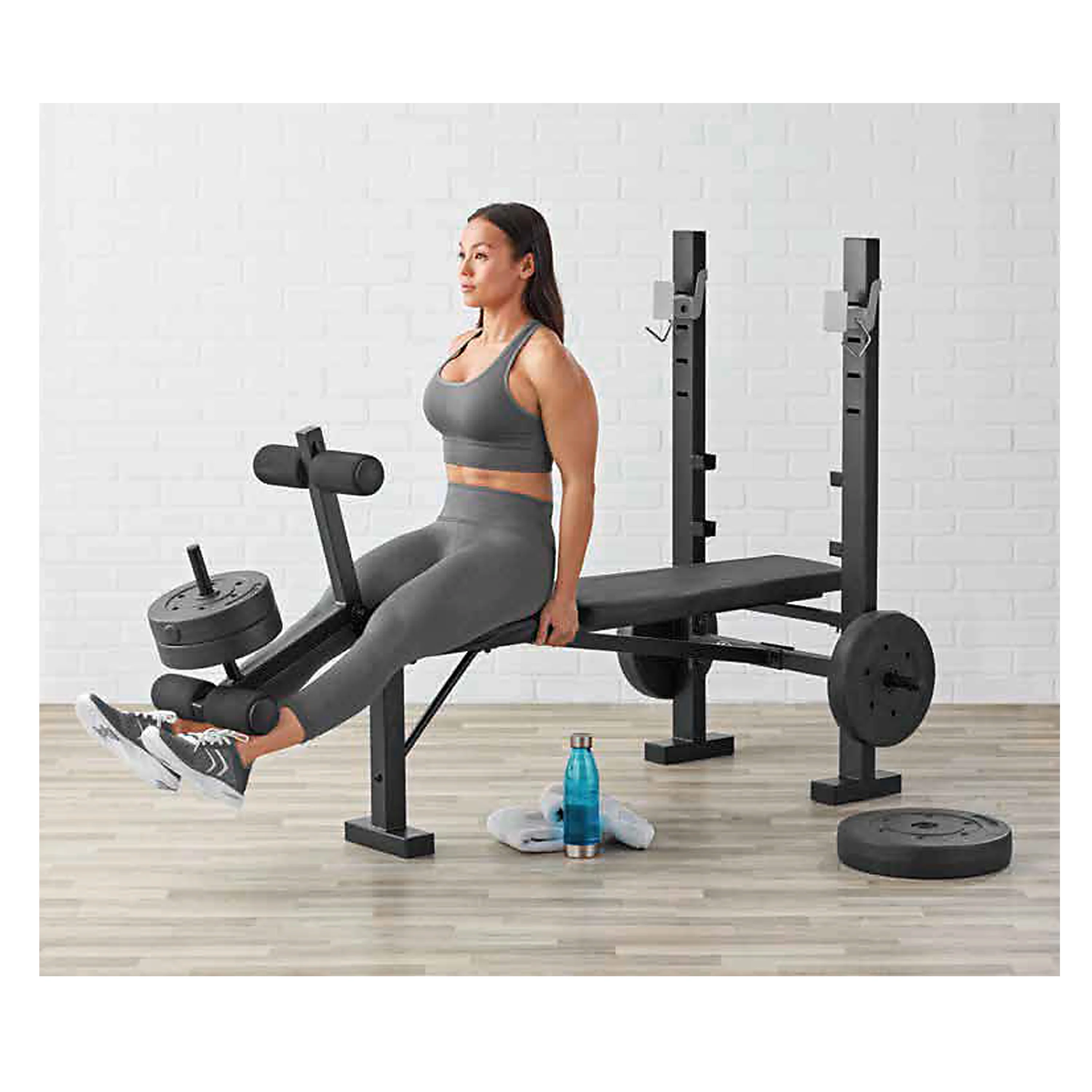 Athletic Works Standard Bench & Rack Combo with Leg Press - Womvr