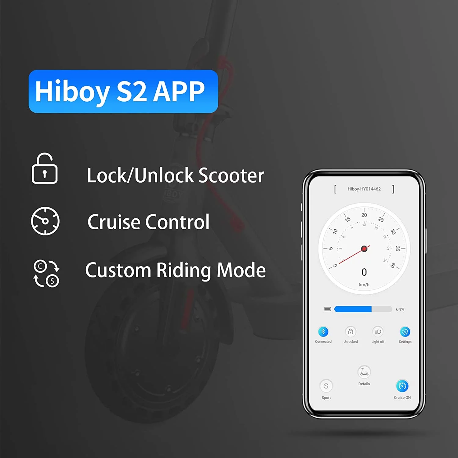 Hiboy Electric Scooter, S2 Electric Scooters for Adults 220lbs, 8.5