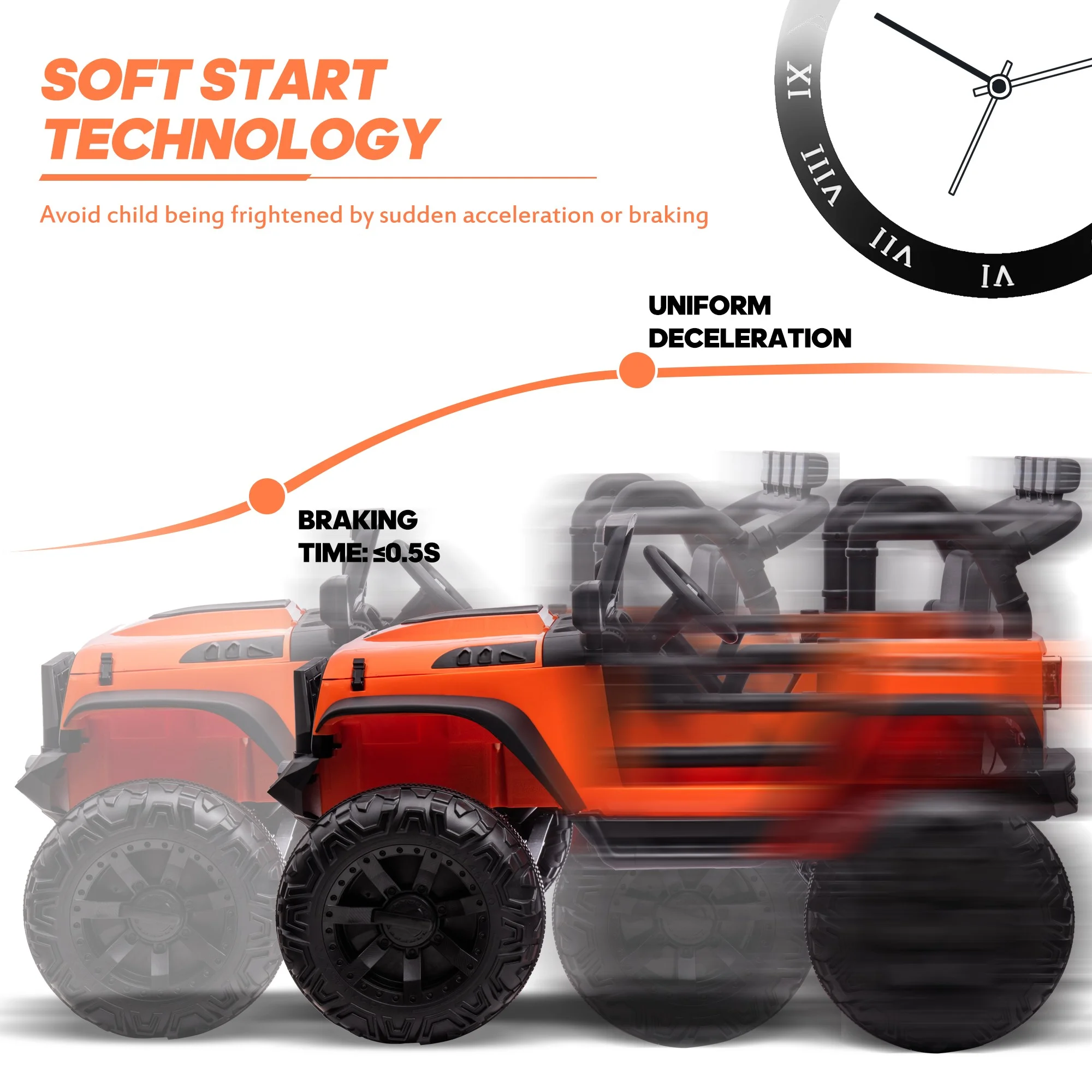 Outfunny 24V Kids Ride on Truck, 2-Seater Powered Ride on Toy Car with Remote - Womvr