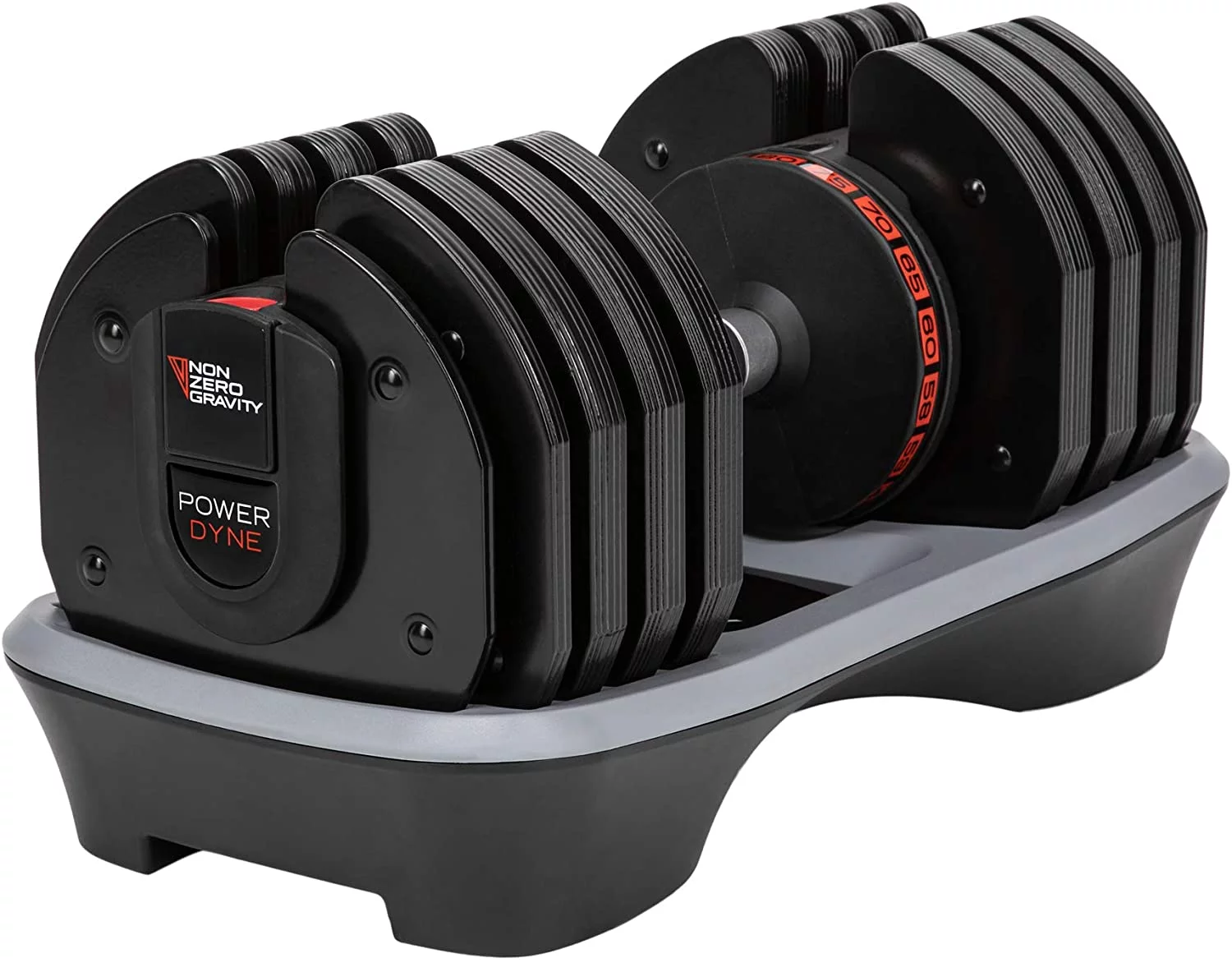 NZG PowerDyne 80lbs Adjustable Dumbbell Weight Set (Coal) - Womvr