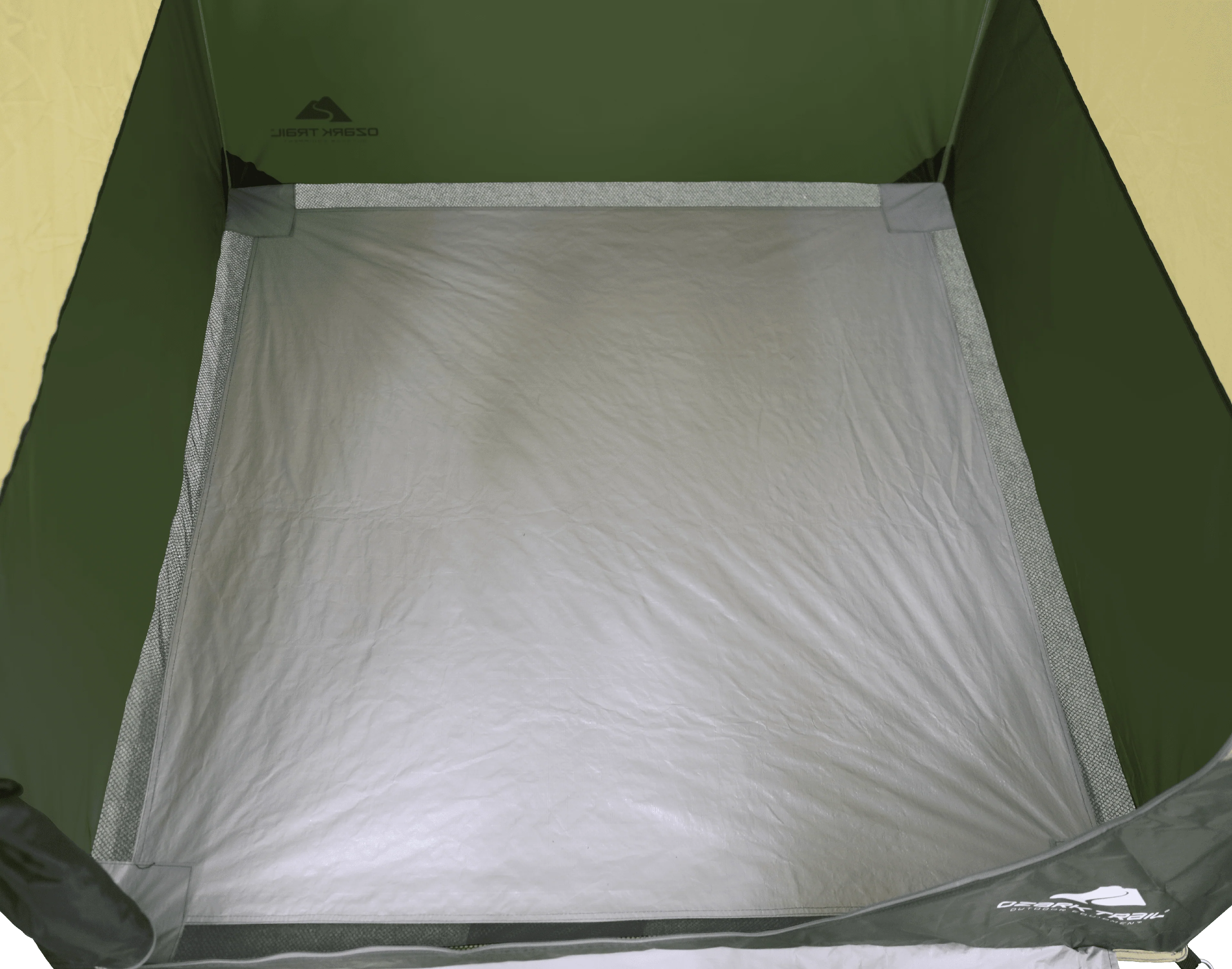 Ozark Trail Hazel Creek Lighted Privacy Tent One Room, Green - Womvr