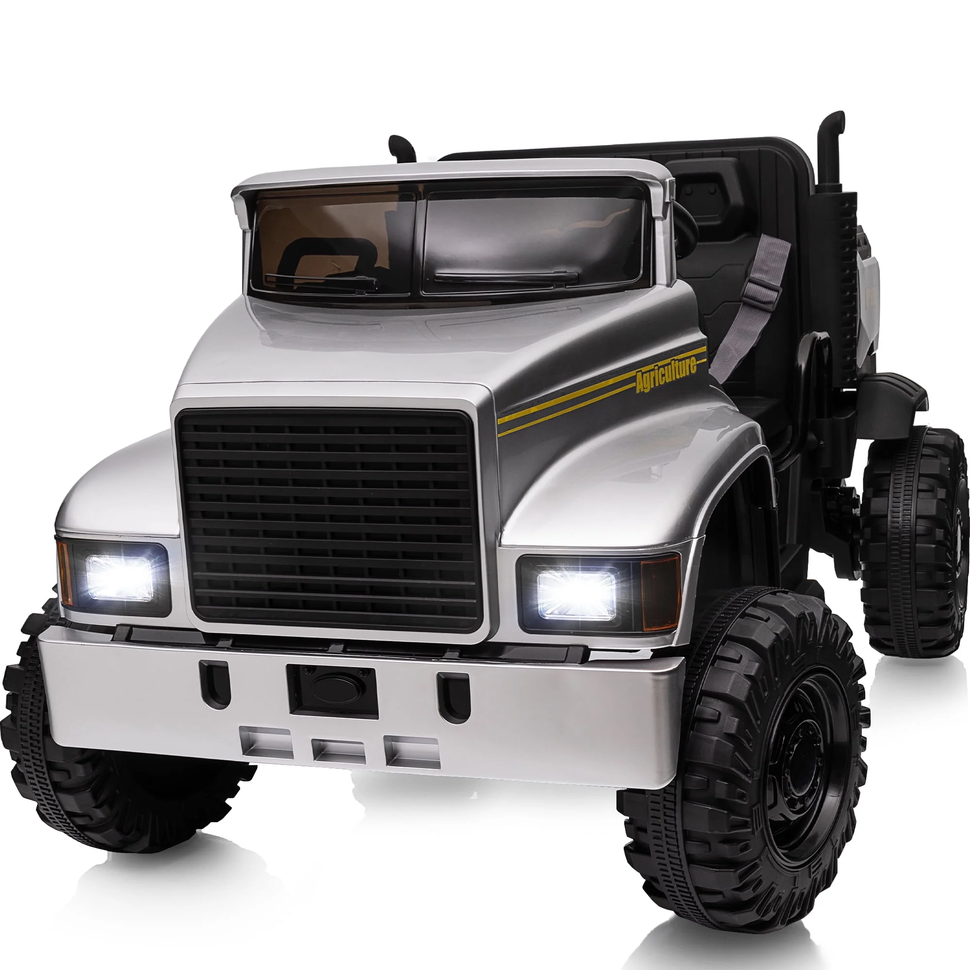 Hikiddo JC222 24V Ride on Toy, Kids Ride On Dump Truck 2 Seater with Remote - Womvr