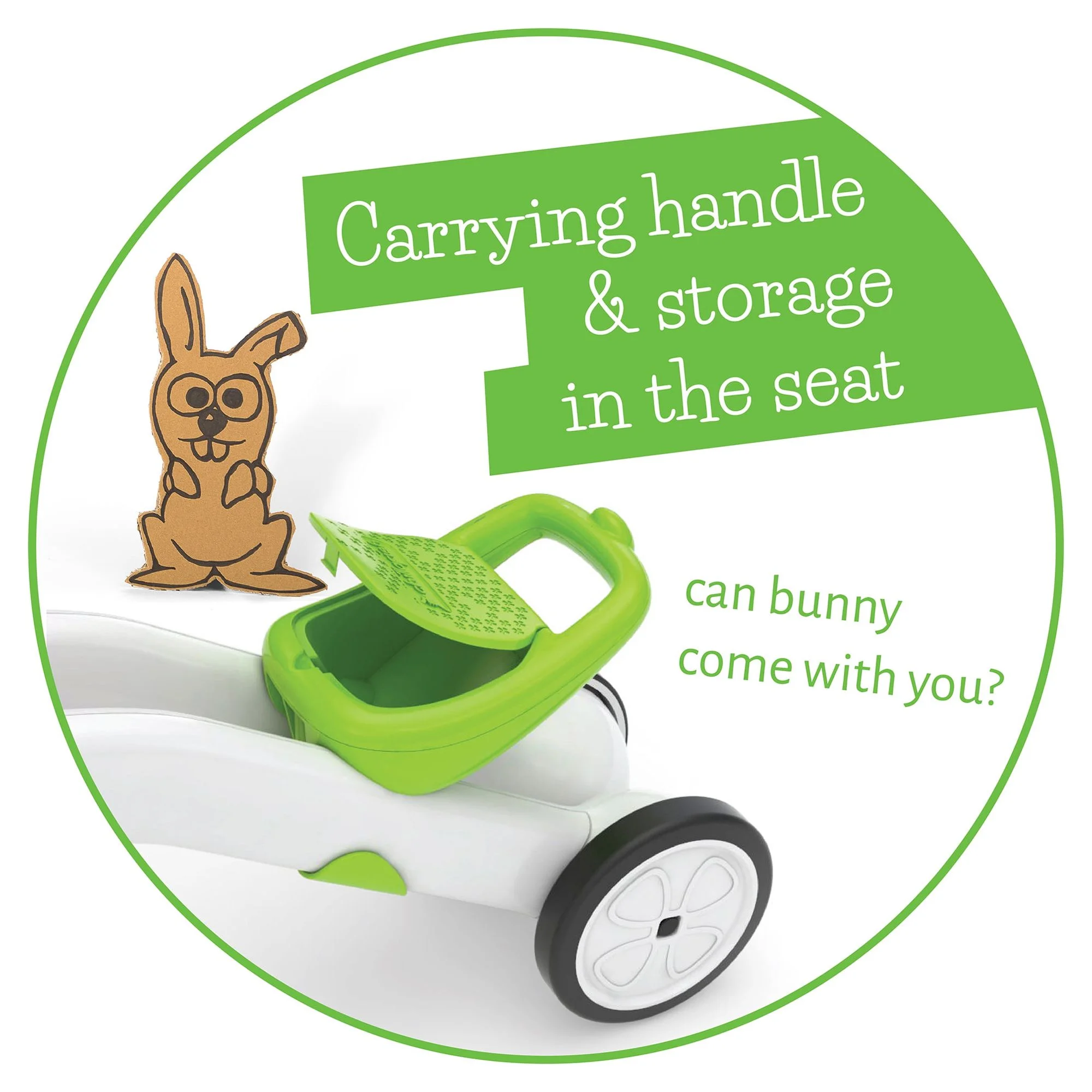 Chillafish Bunzi Gradual Balance Bike and Tricycle,6 inches, 2-in-1 Ride on Toy for 1-3 Years Old, Silent Non-Marking Wheels, Lime - Womvr