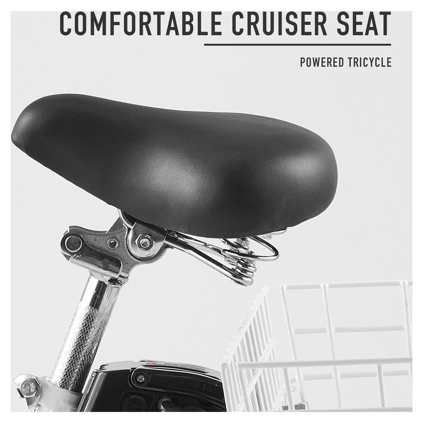 VIRIBUS 24 Inch Electric Trike Bike for Adults 36V 3 Wheel Electric Bicycle for Women Men, Black - Womvr