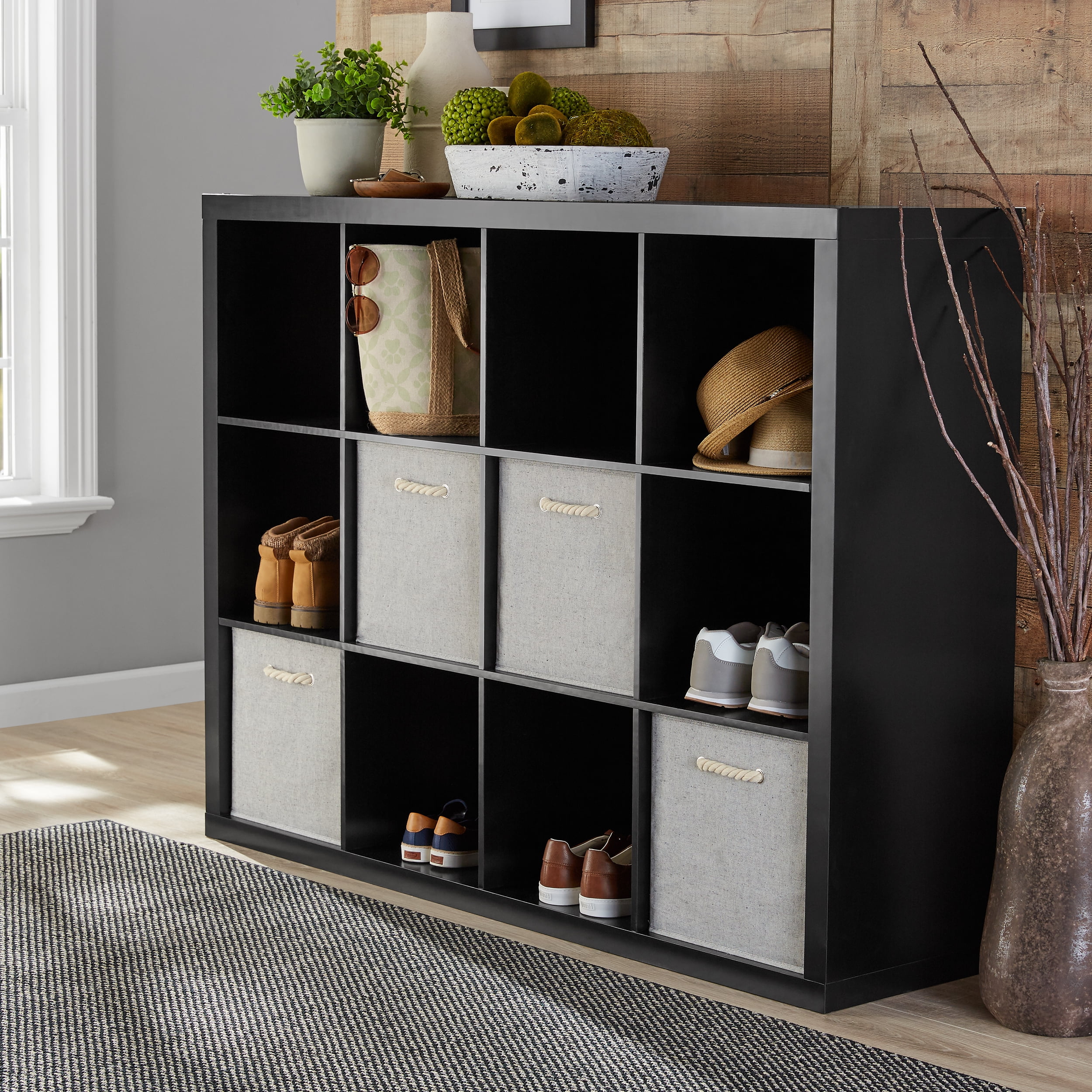 Better Homes & Gardens 12-Cube Storage Organizer, Natural - Womvr