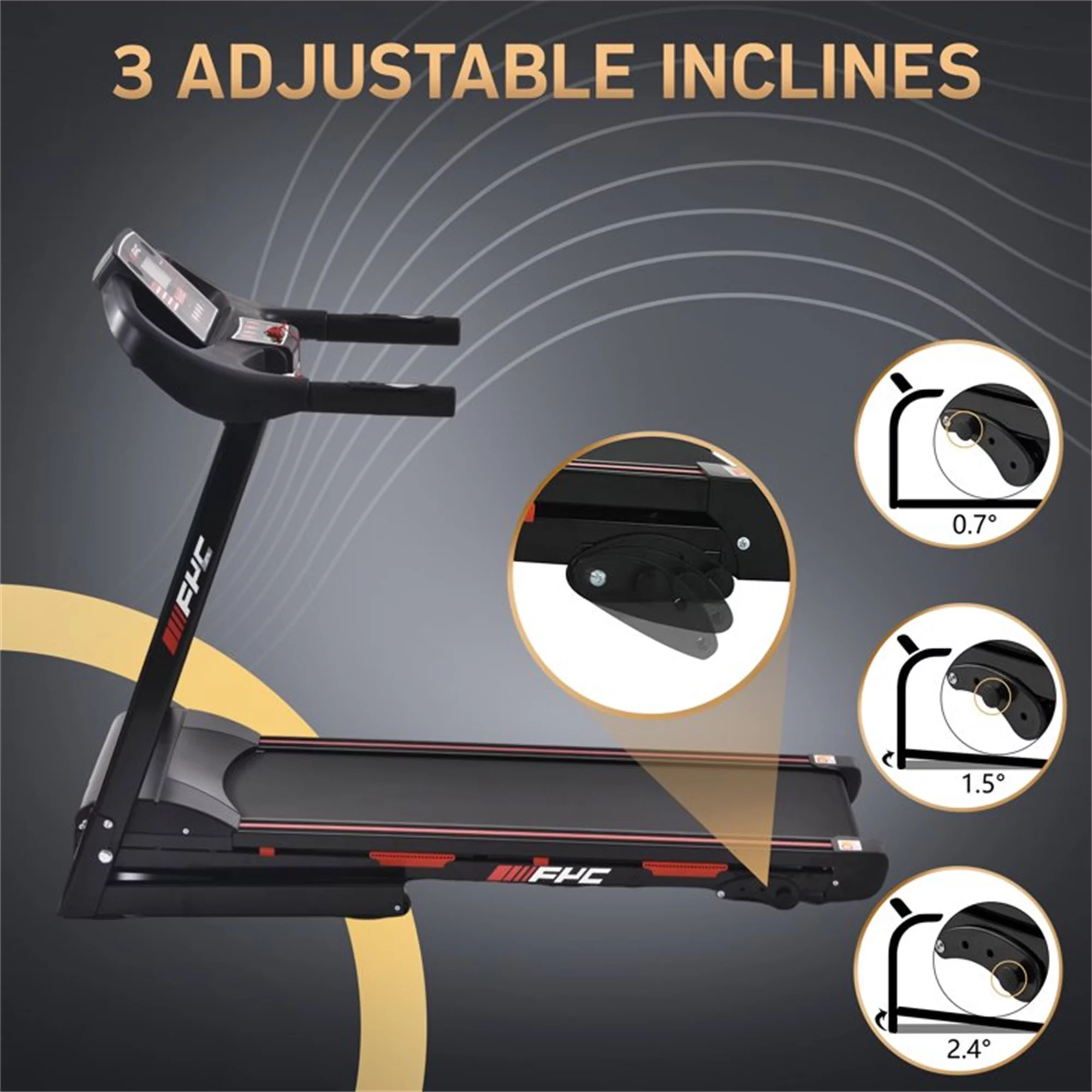 Aukfa 3.5 HP Folding Treadmill with Incline for Home Office Workout, 300 lbs+ Capacity, Green - Womvr