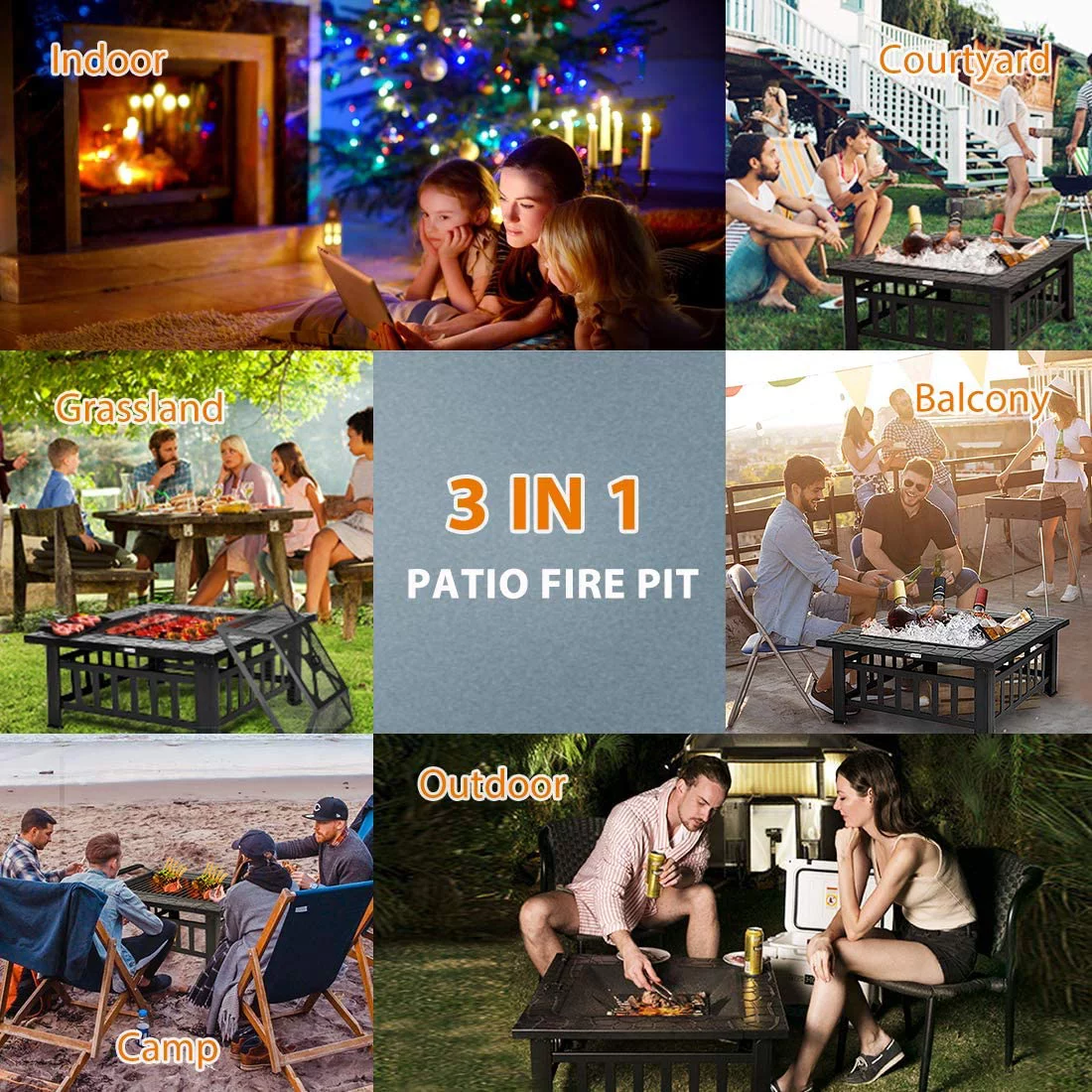 Wood Burning Fire Pits for Outside, 32