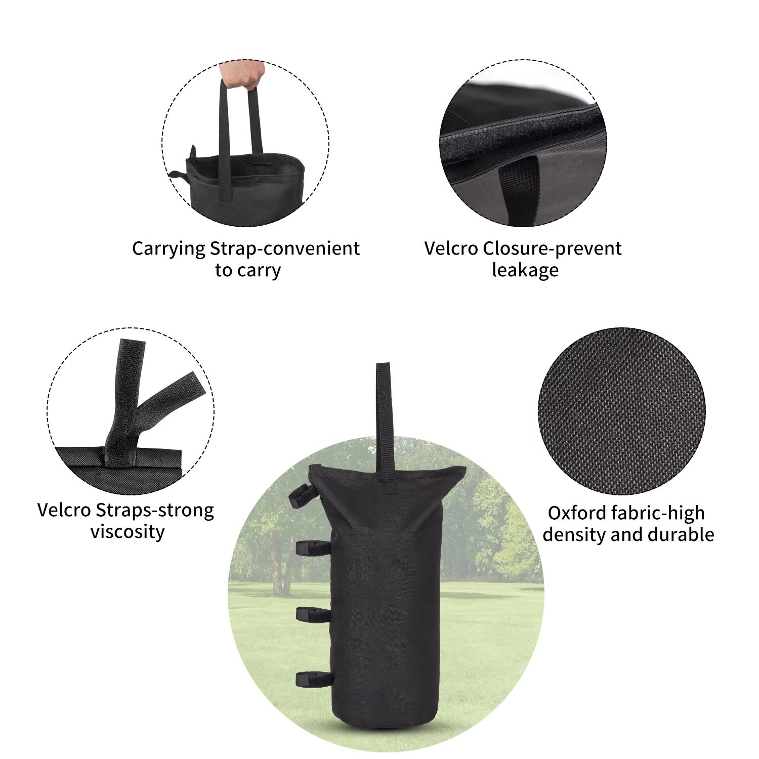 Outdoor Basics 10 ft x 10 ft Pop Up Canopy Tent with Carry Bag, Shade Canopy, Great for Picnic, Yard, Beach, Park, Camping, White - Womvr