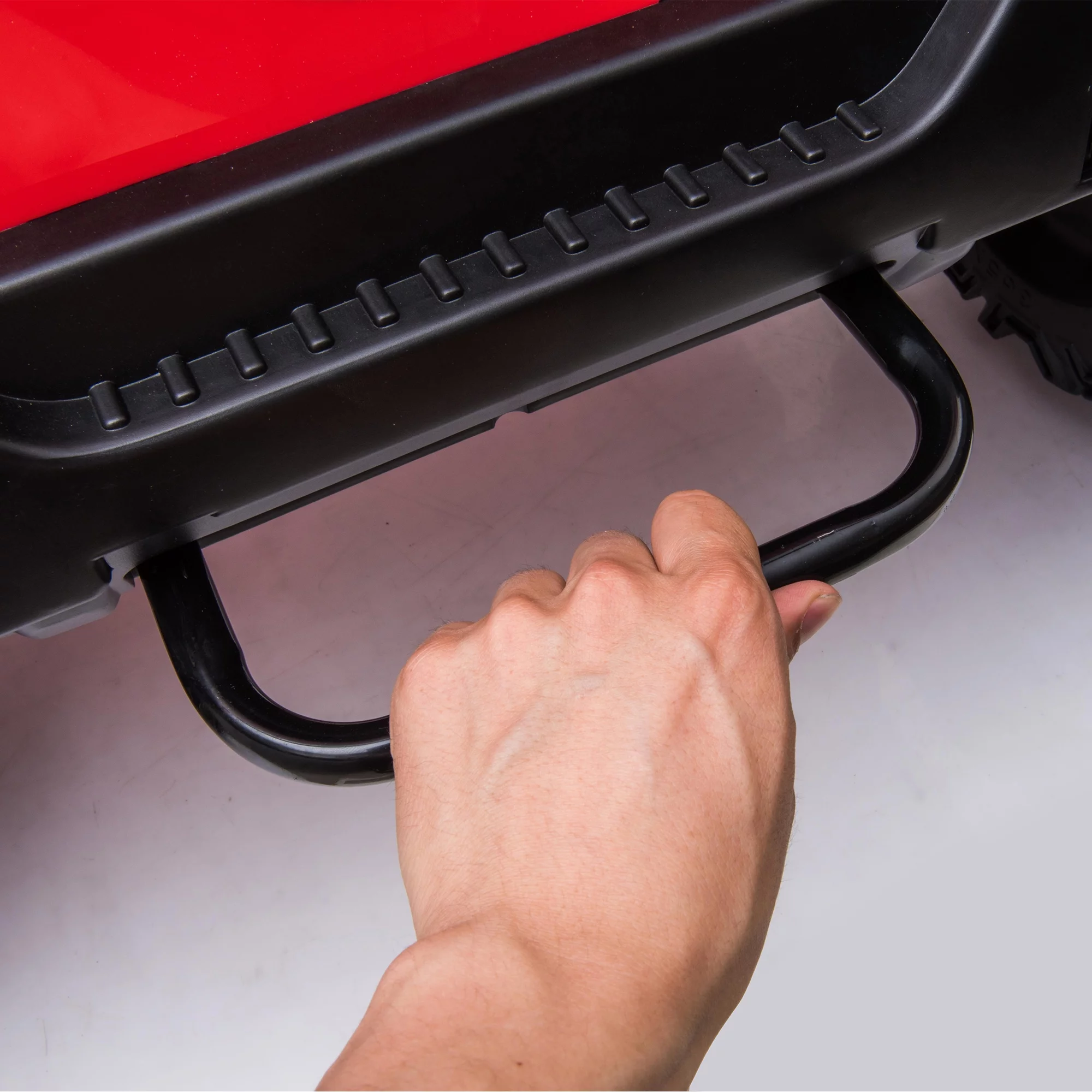 CIPACHO 24 V Double Drive Children Ride On Truck Car for Kids with Parent Remote Control, Electron Assisted Steering Wheel, Music Board, Bluetooth, MP3, Red - Womvr