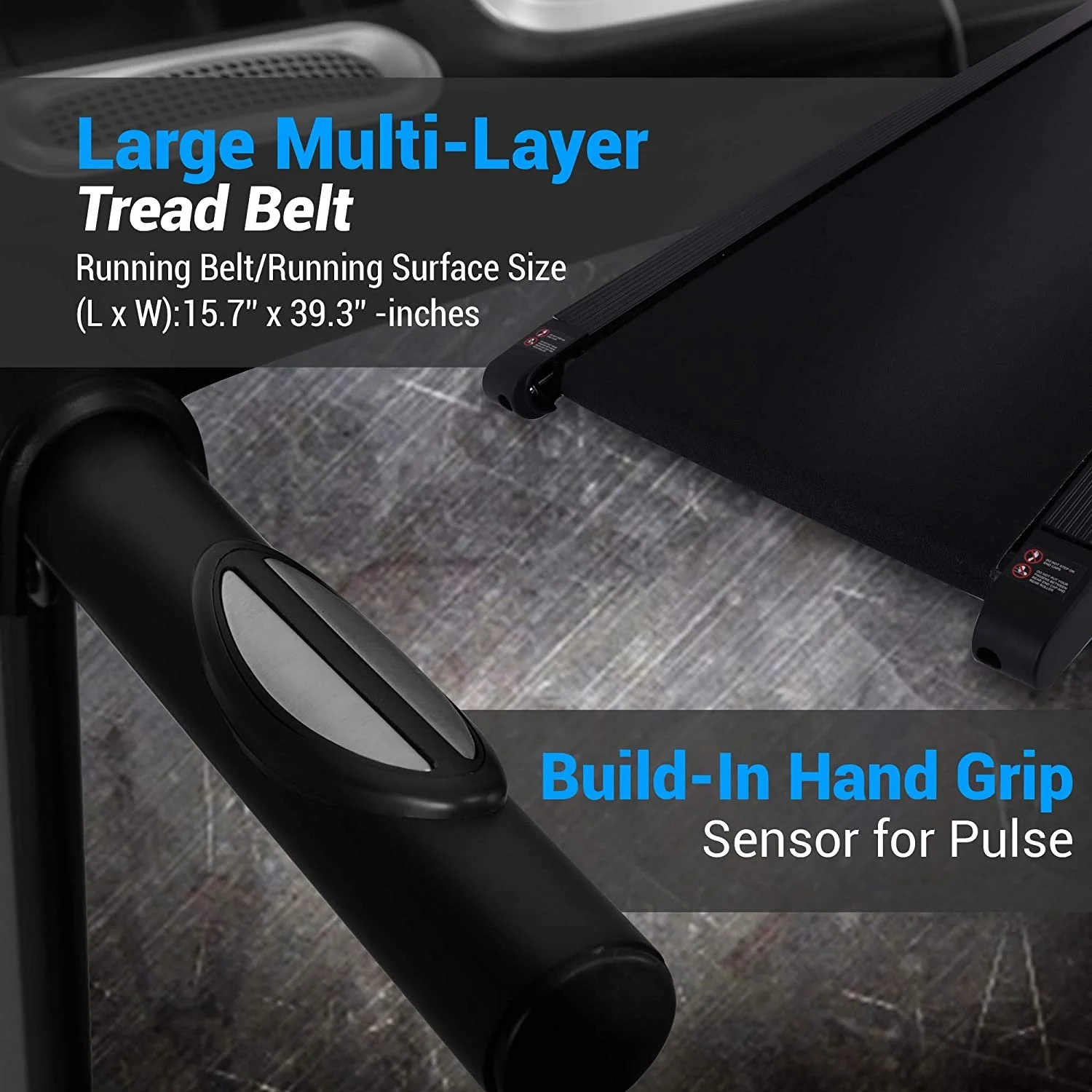 SereneLife Foldable Treadmill Home Fitness Equipment with LCD for Walking & Running. - Womvr