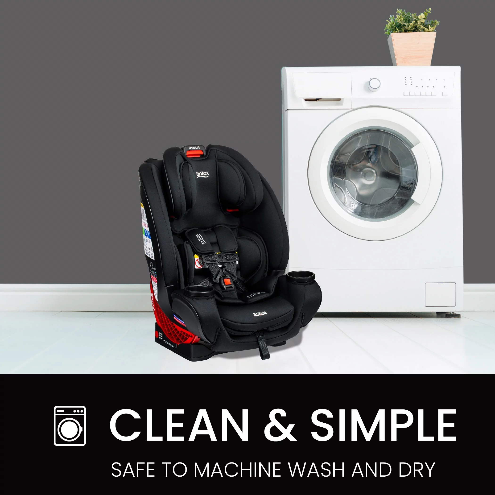 Britax One4Life ClickTight All-in-One Convertible Car Seat, Onyx - Womvr