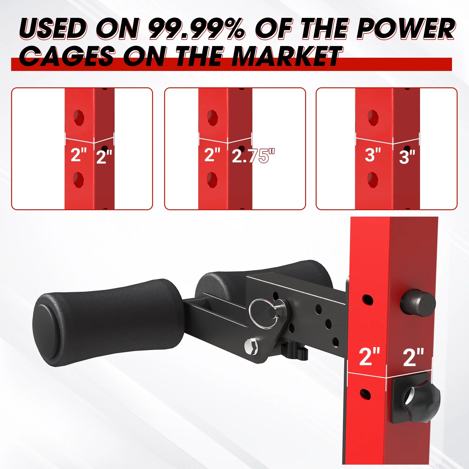 Mikolo Home Gym Equipment Leg Holder Attachment for Smith Machine and Power Rack - Womvr