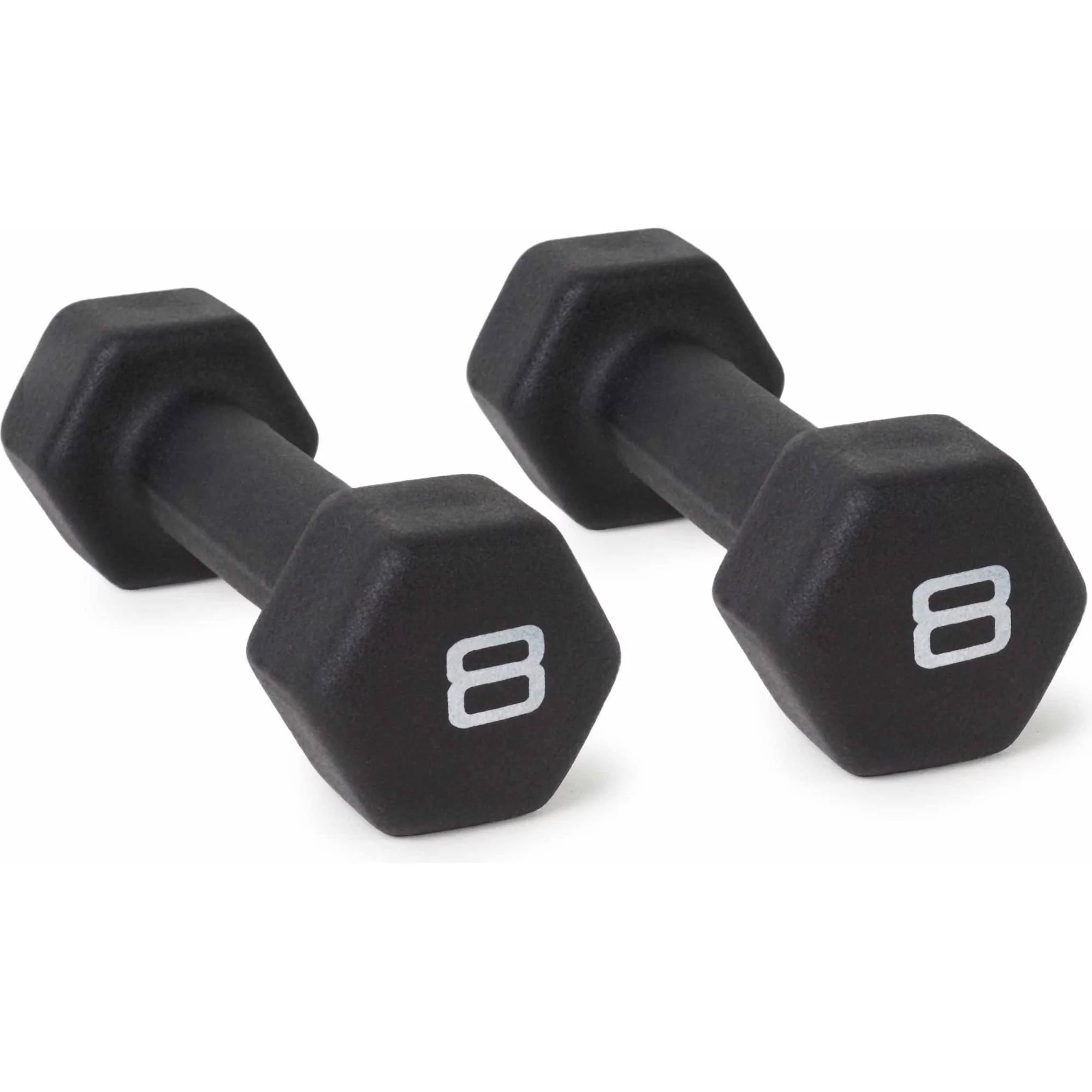 CAP Barbell, 15lb Black Neoprene Dumbbell, Pair - Womvr