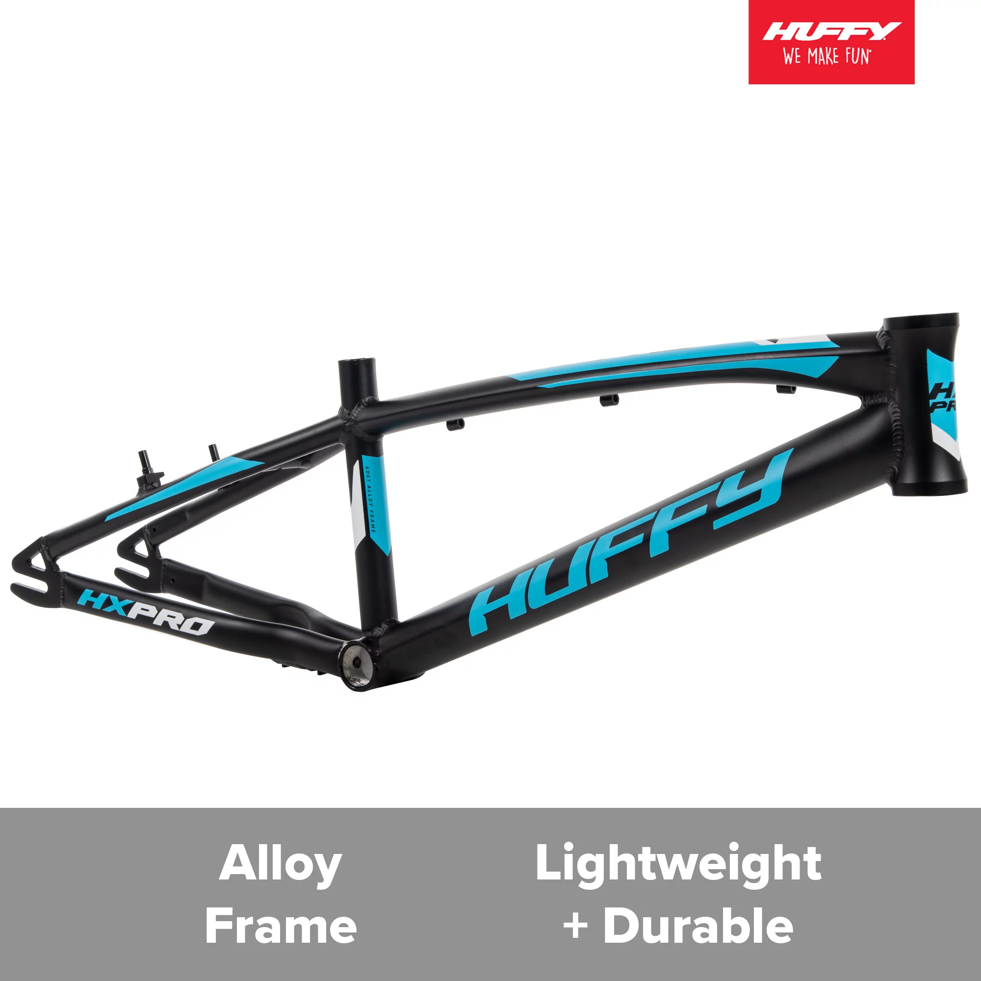 Huffy 20-inch BMX Bikes HX-Pro Bike, Black with Teal, Aluminum Frame, Ages 5+ Years - Womvr