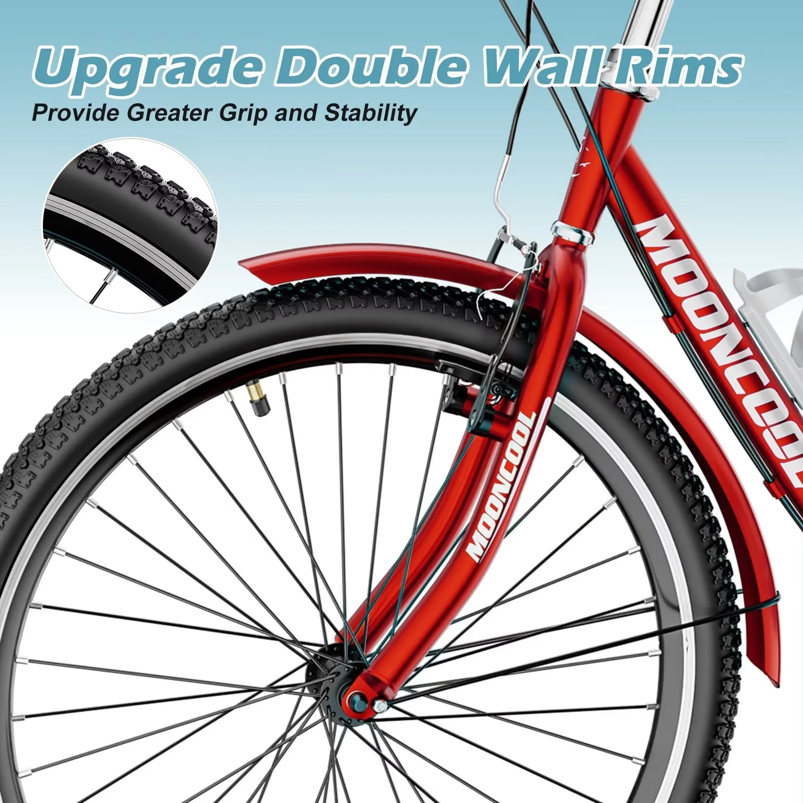 MOPHOTO 20/24/26 inch Adult Tricycle Folding 3 Wheel Cruiser Bikes 7 Speed, Portable and Foldable Trikes with Cargo Basket for Men & Women Outdoor Cycling, Purple - Womvr