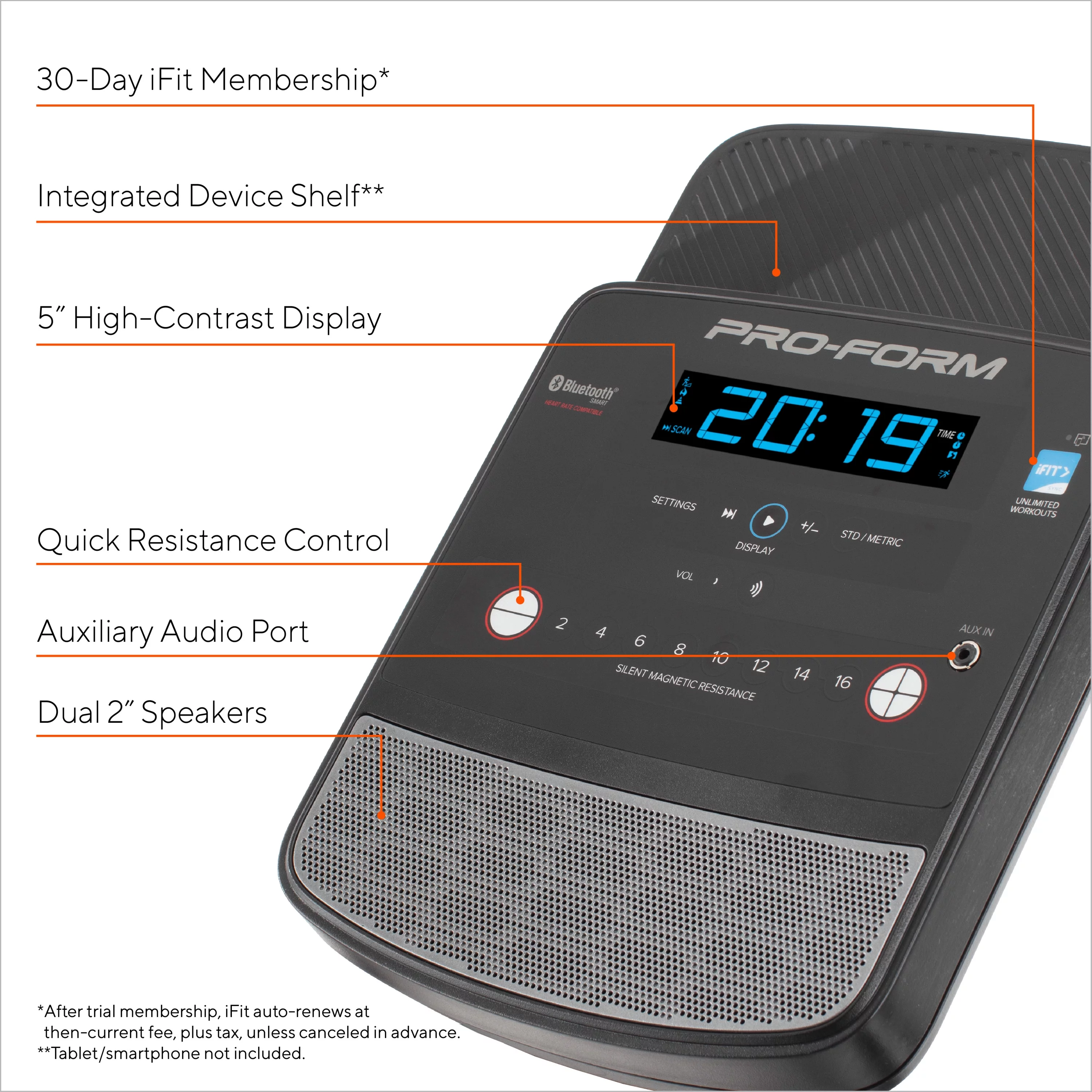 ProForm Cycle Trainer 300 Ci Upright Stationary Exercise Bike, Compatible with iFIT Personal Training - Womvr