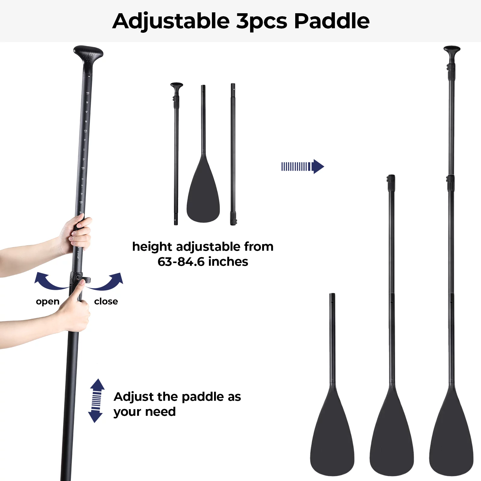 Arlopu 11FT Stand Up Paddle Board Inflatable with Premium SUP Accessories & Backpack, Non-Slip Deck, Waterproof Bag, Leash, Paddle and Hand Pump - Womvr