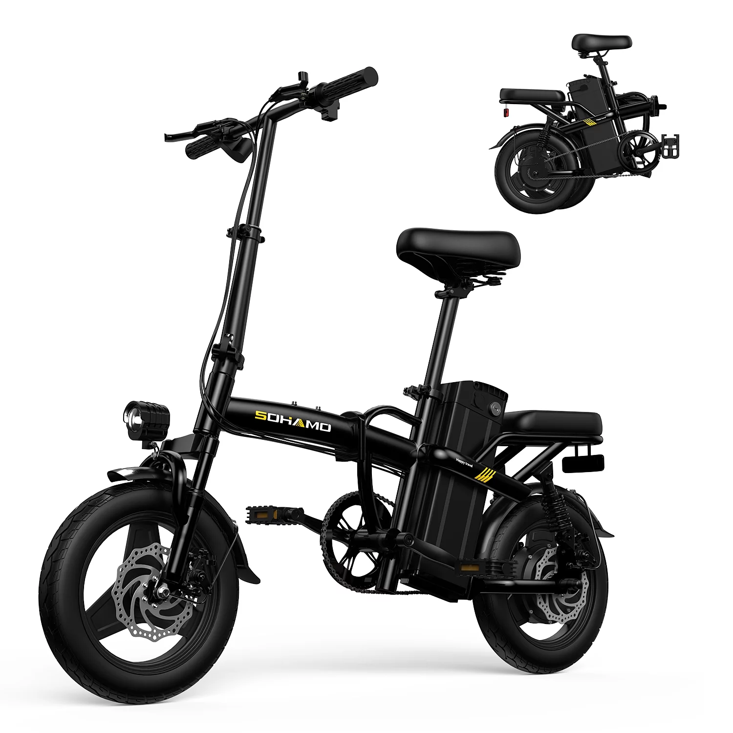 SOHAMO Adult Electric Bike, 750W Motor 26