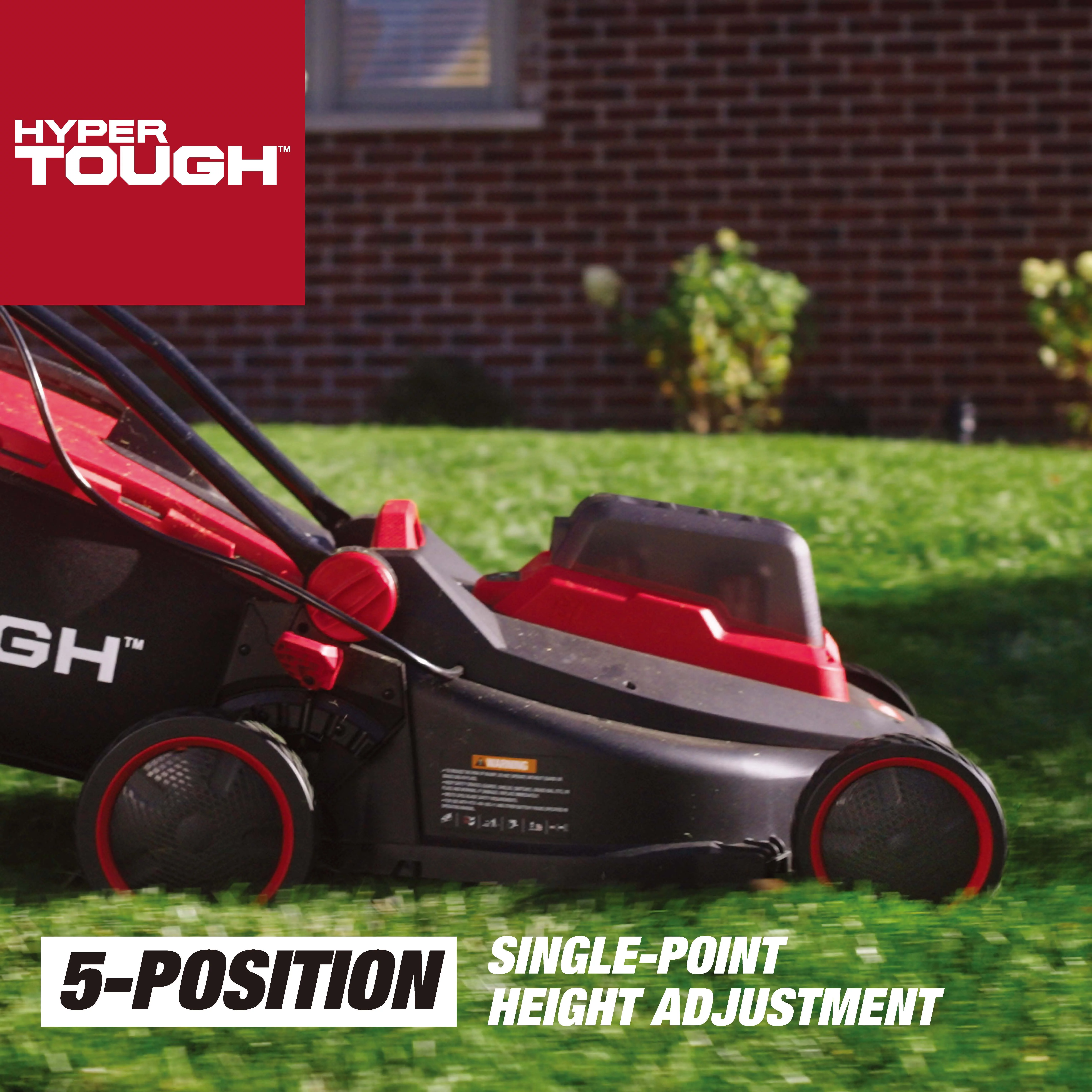 Hyper Tough 40V 18-inch Battery Powered Brushless Push Mower Kit, HT13-401-003-01 - Womvr