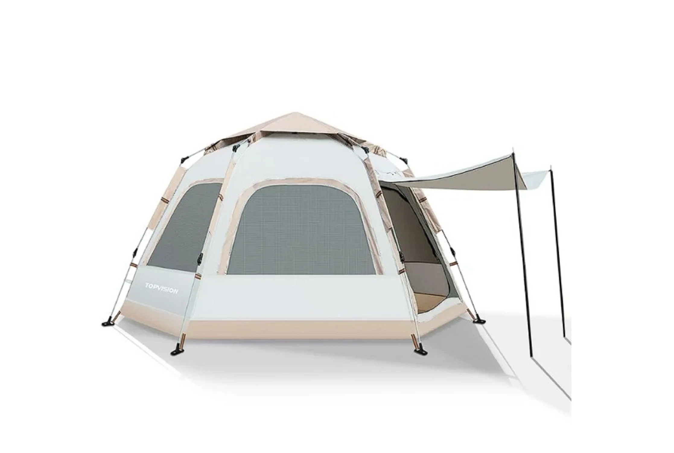 TOPVISION OR-T01 6-8 Person Tent with Removable Rain Fly and Carrying Bag - Womvr