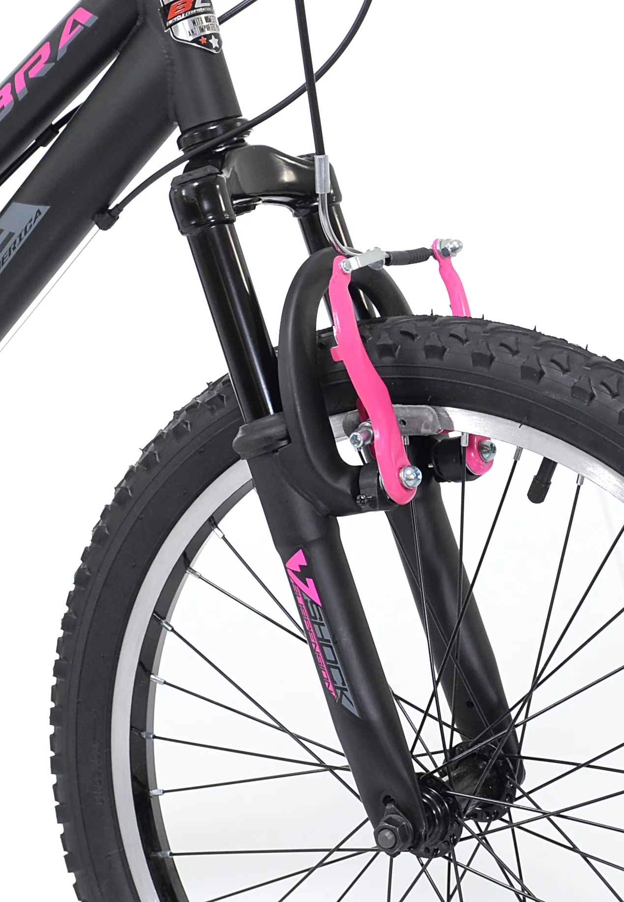 Kent 20-inch Girl's Kobra Mountain Child Bicycle, Black/Pink - Womvr