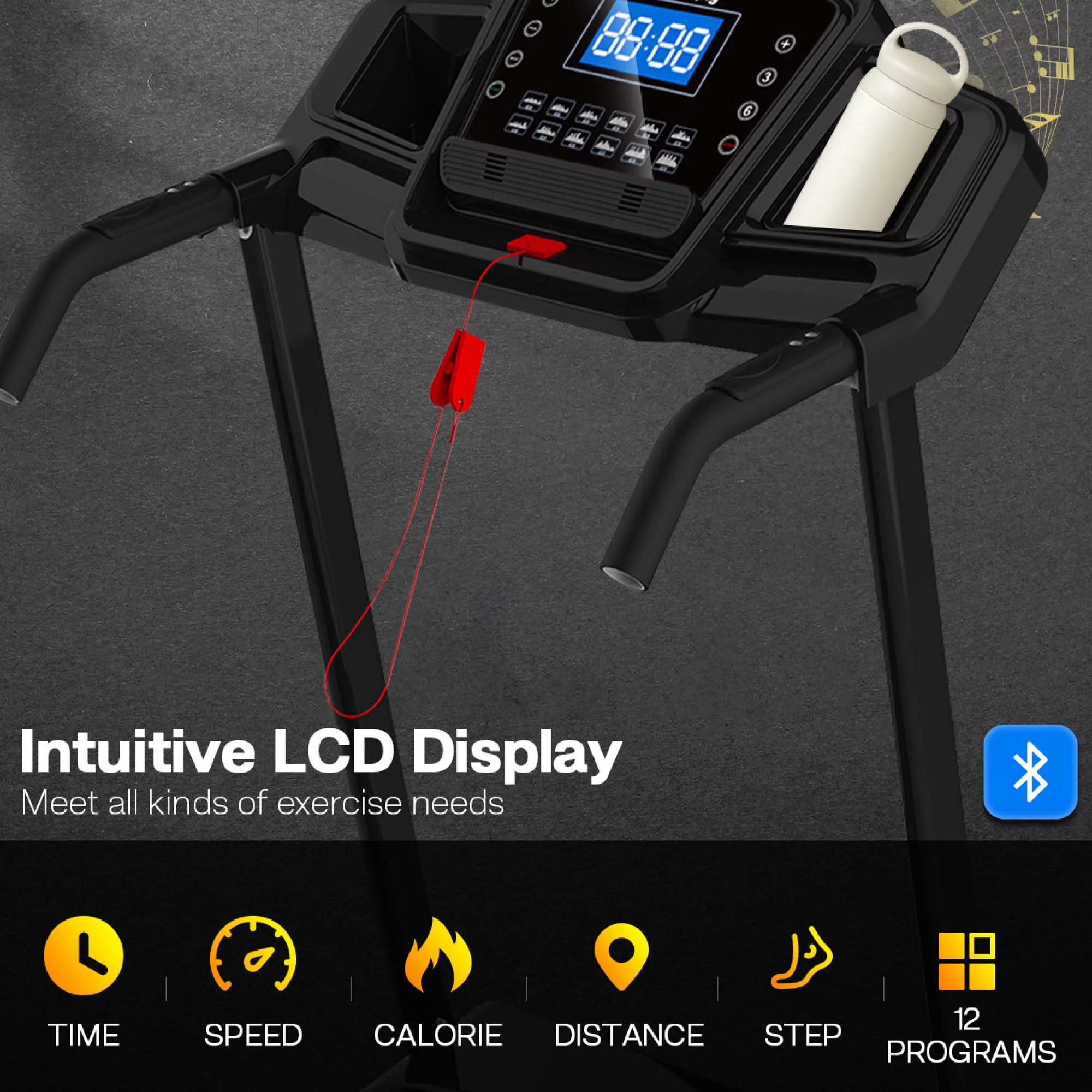 Aukfa 3.5 HP Folding Treadmill with Incline for Home Office Workout, 300 lbs+ Capacity, Green - Womvr