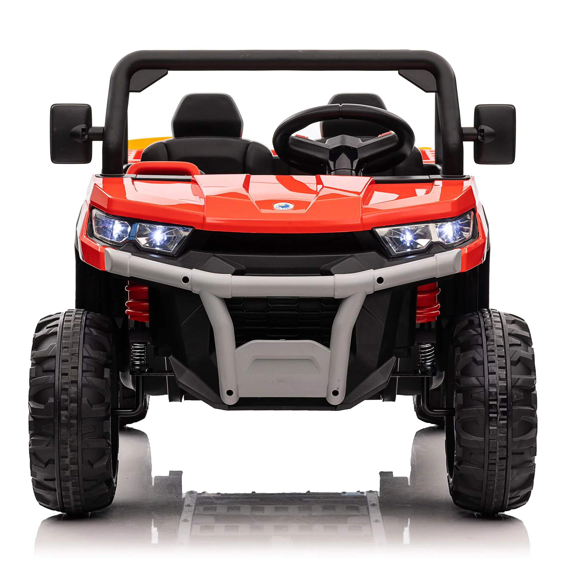 24V Kids Ride on Car UTV, 2 Seater Electric Powered Ride on Toys Truck with Trailer Remote Control - Womvr